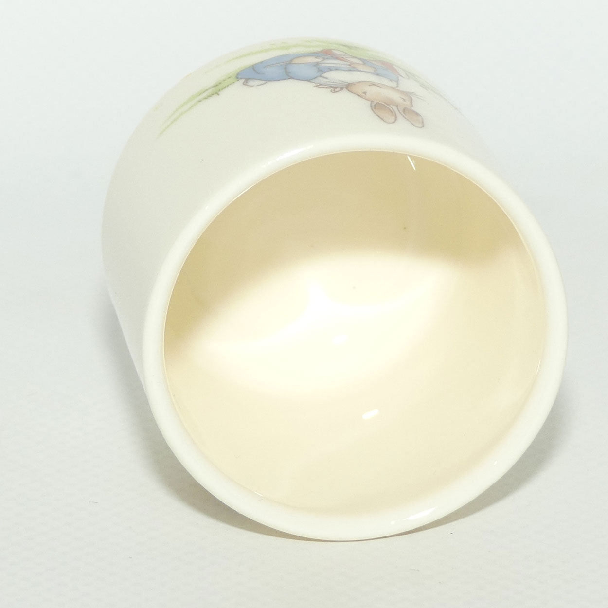 Royal Doulton Bunnykins egg cup | Playing with Cup and Spoon | Trumpeter