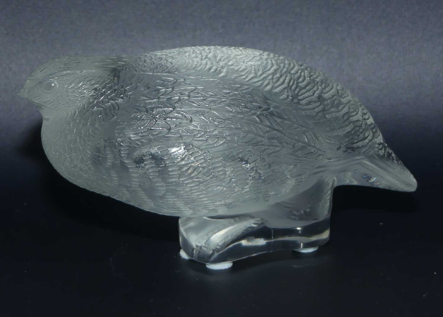 Lalique France Perdrix Quail figure