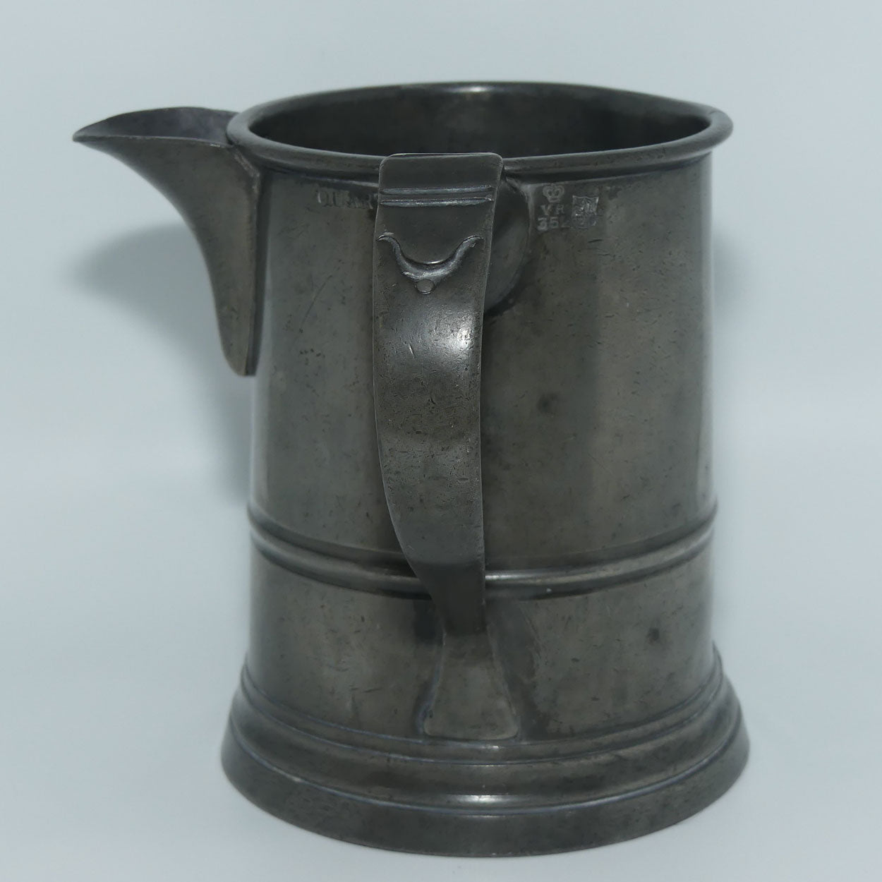 19th Century Pewter Quart Measure
