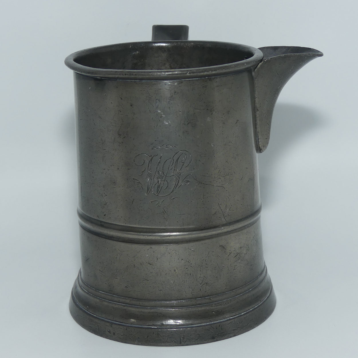 19th Century Pewter Quart Measure
