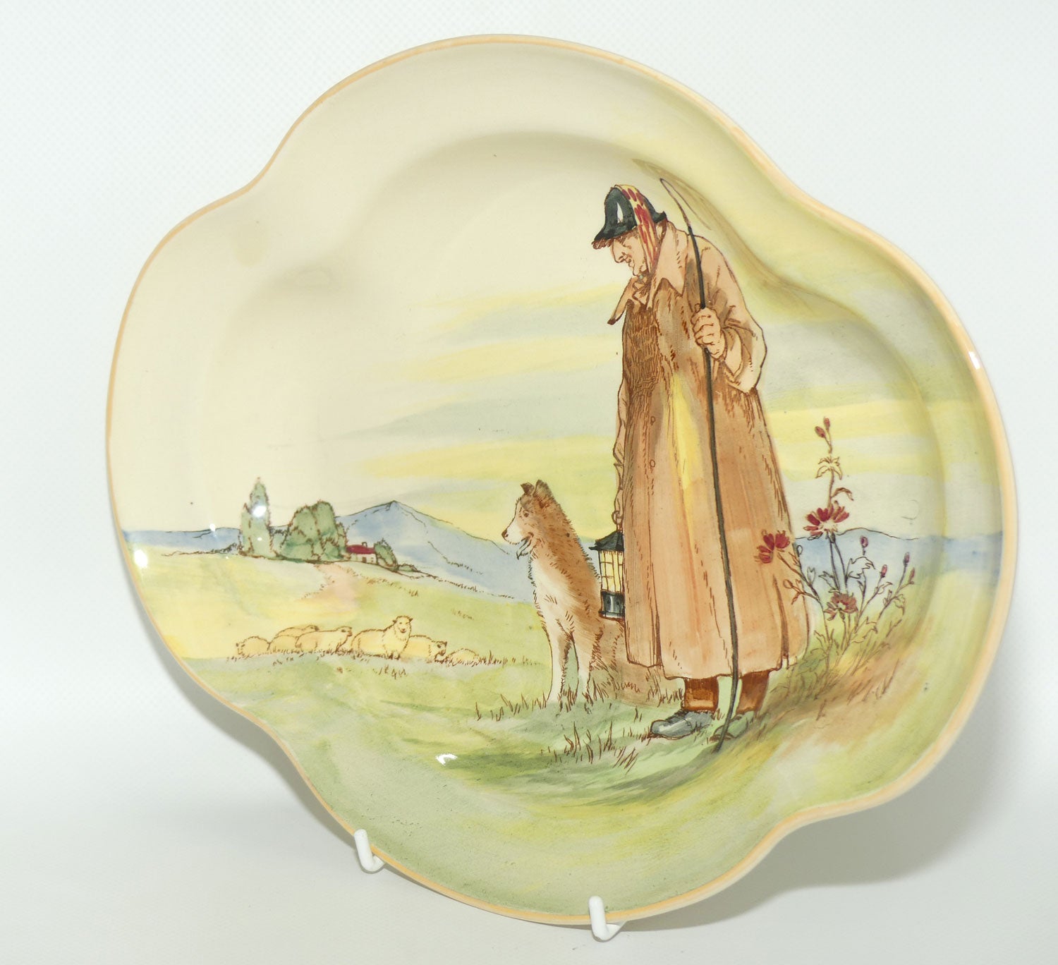Royal Doulton Cotswold Shepherd quatrefoil shape bowl D5561 | #1