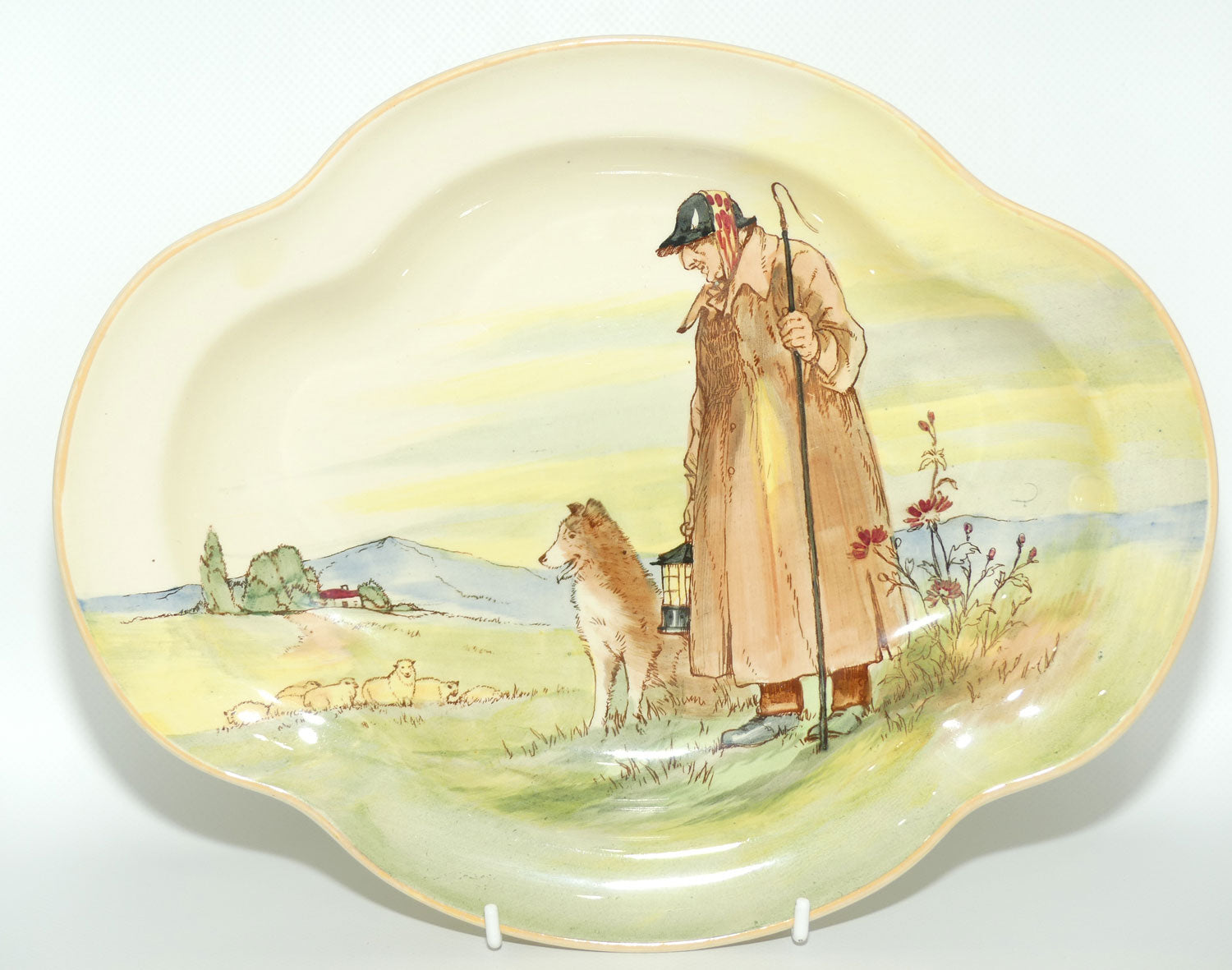 Royal Doulton Cotswold Shepherd quatrefoil shape bowl D5561 | #1