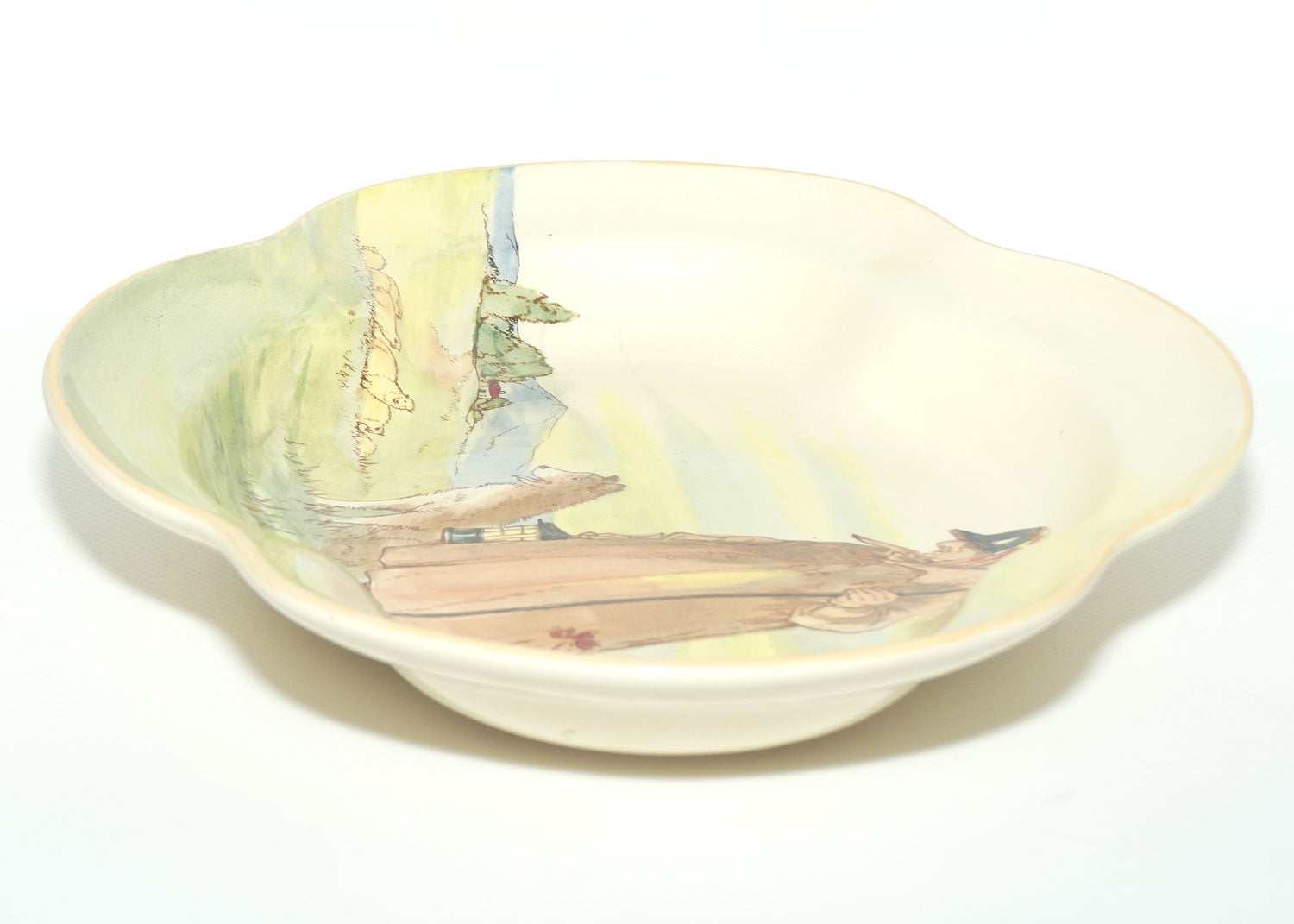 Royal Doulton Cotswold Shepherd quatrefoil shape bowl D5561 | #1