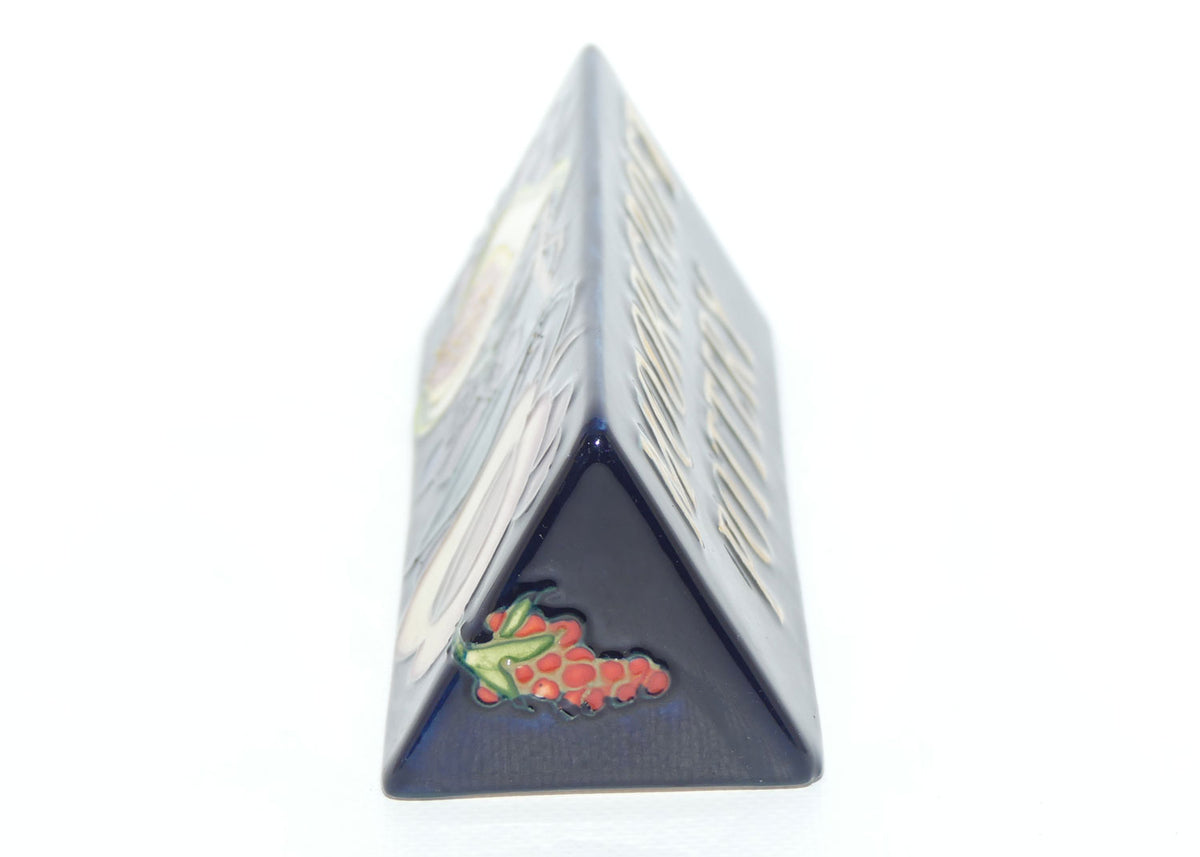 Moorcroft Queens Choice Toblerone Collectors plaque
