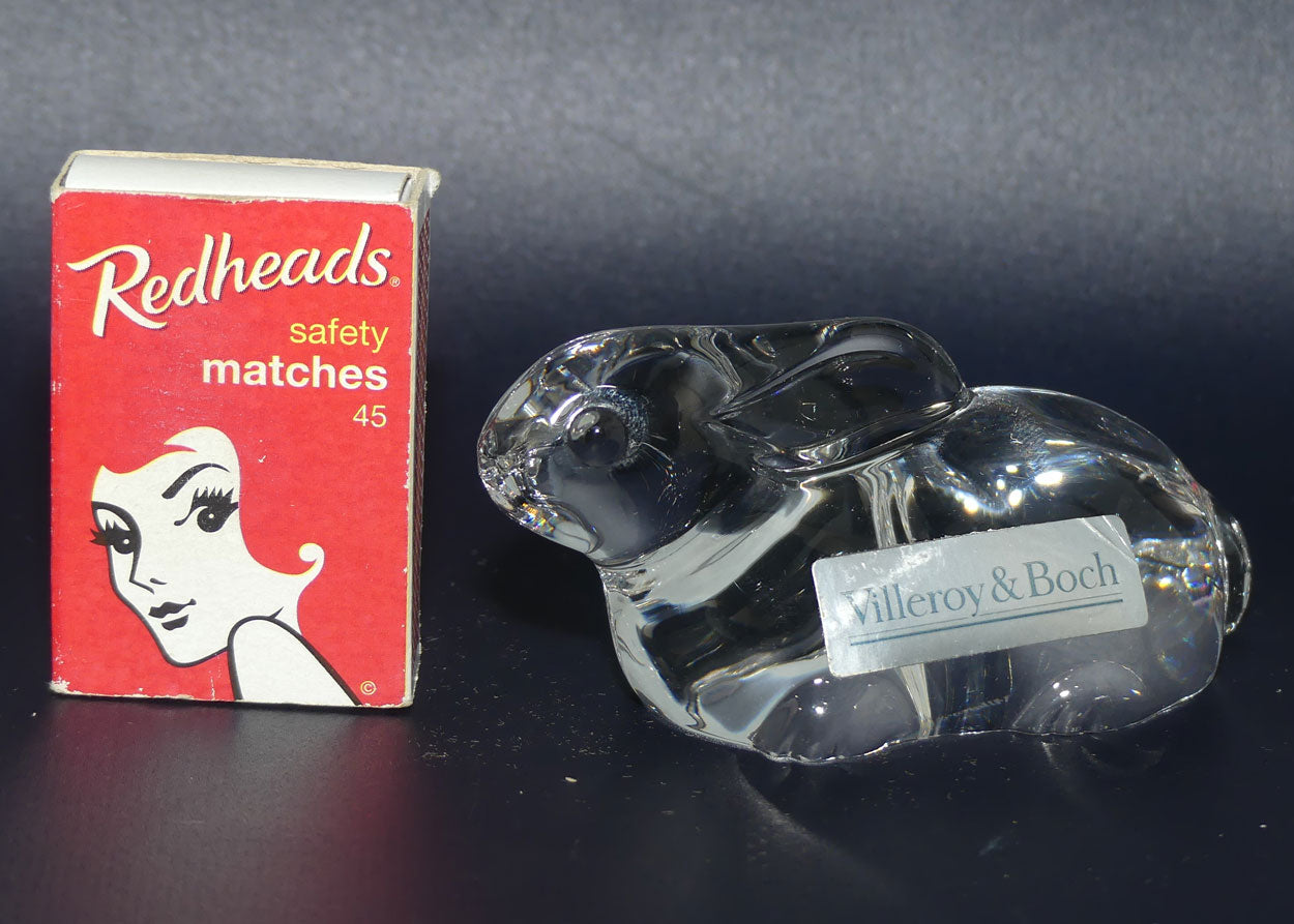 Villeroy and Boch Clear Crystal Bunny figure