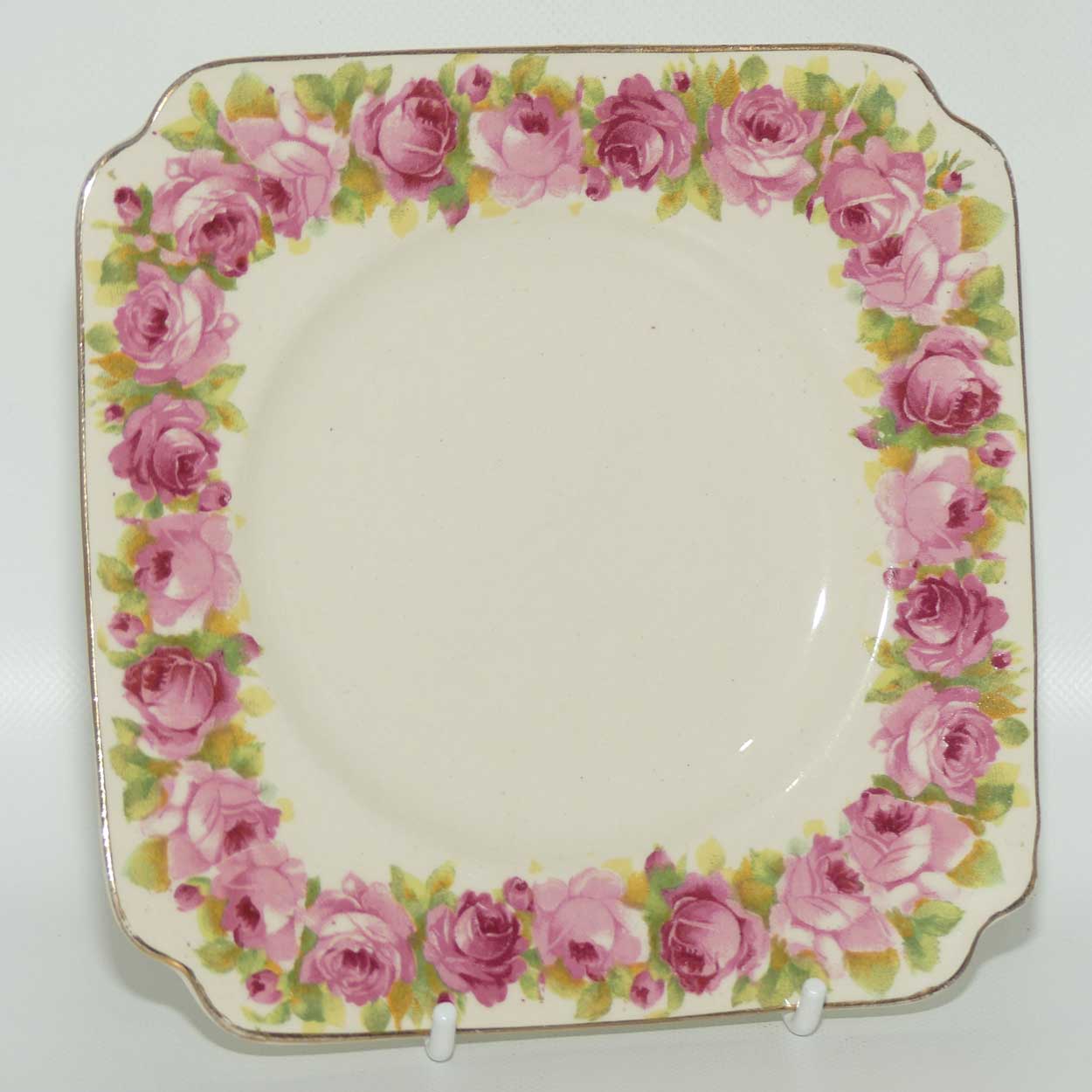 Royal Doulton Raby Rose trio D5533 | Square Plate