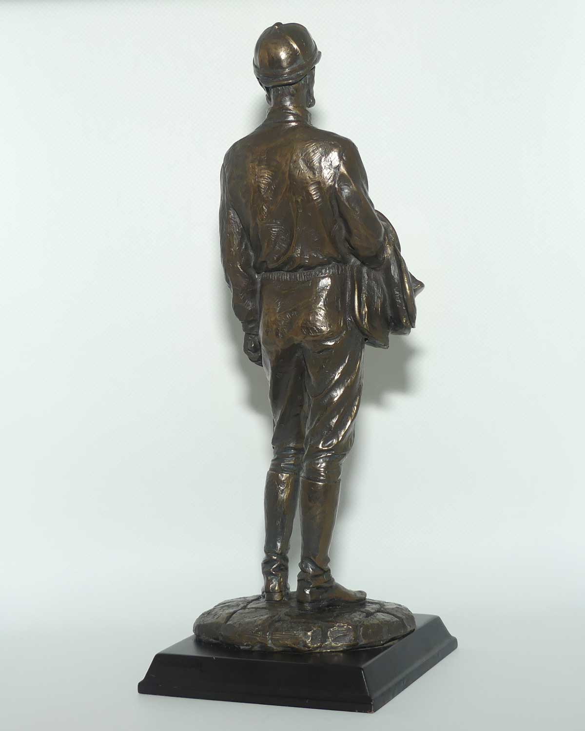 Decorator Cold Cast Bronze on wooden base | Race Day Jockey