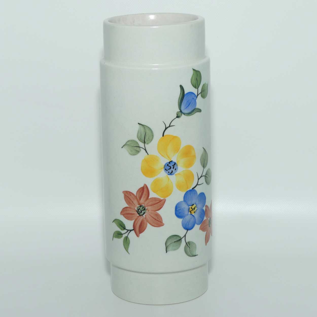 E Radford England Handpainted floral vase