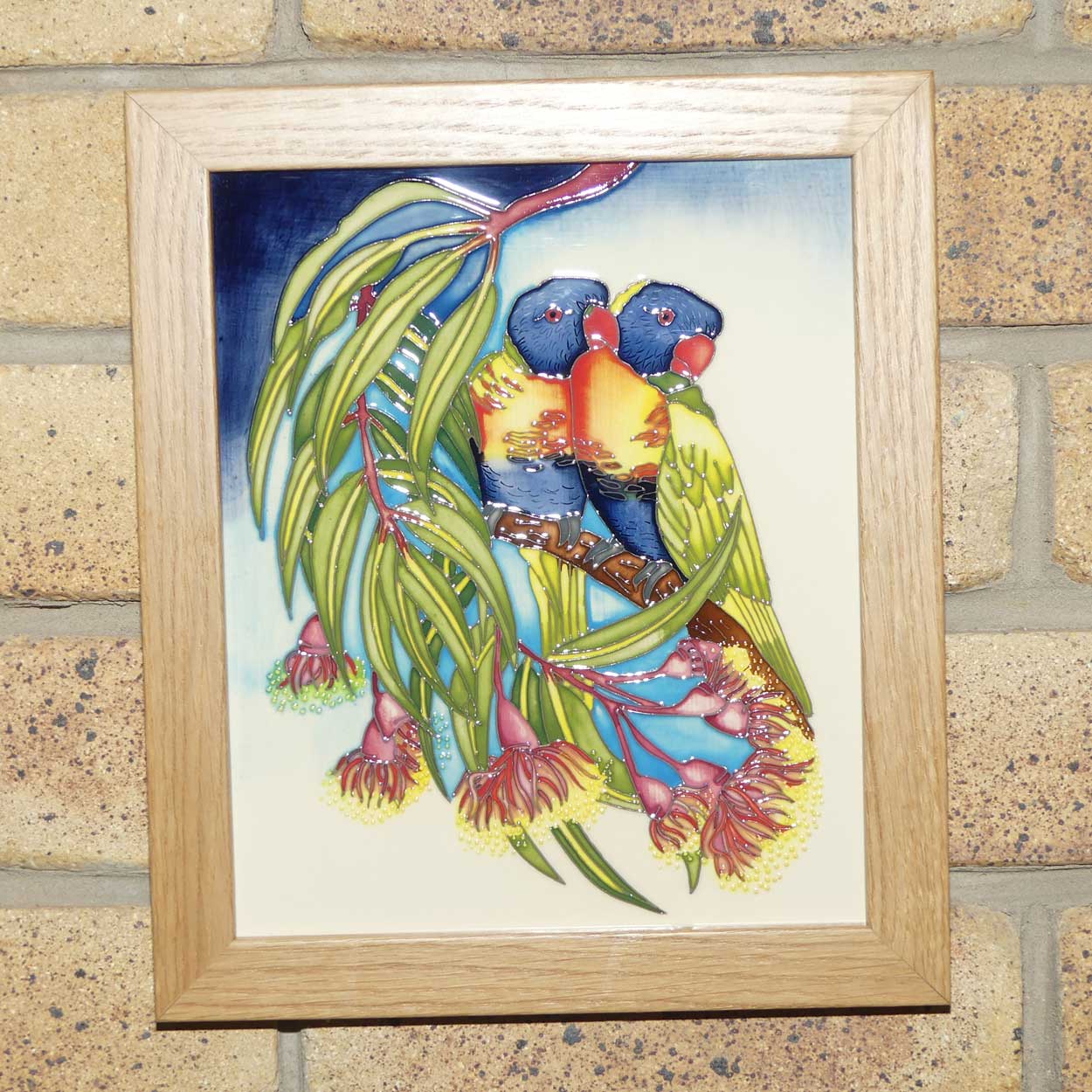 Moorcroft Rainbow Lorikeets Plaque | LE 18/25