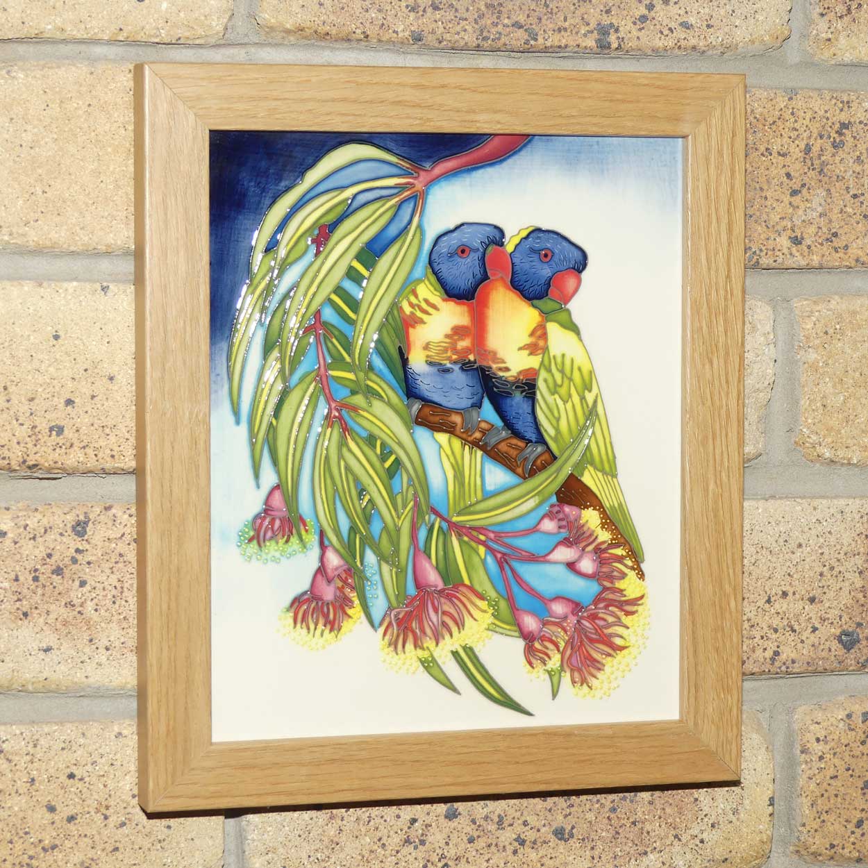 Moorcroft Rainbow Lorikeets Plaque | LE 18/25