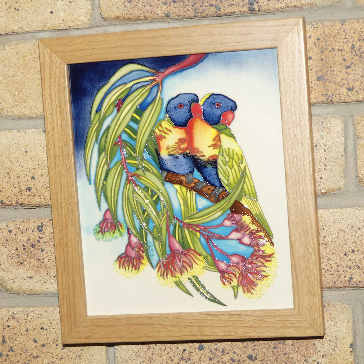 Moorcroft Rainbow Lorikeets Plaque | LE 18/25