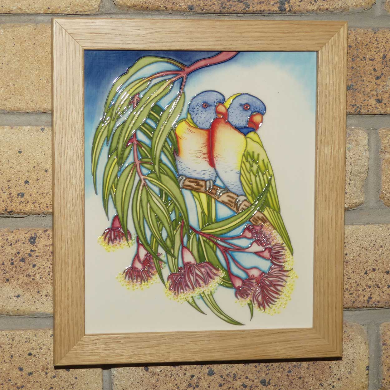 Moorcroft Rainbow Lorikeets Plaque | LE 4/25