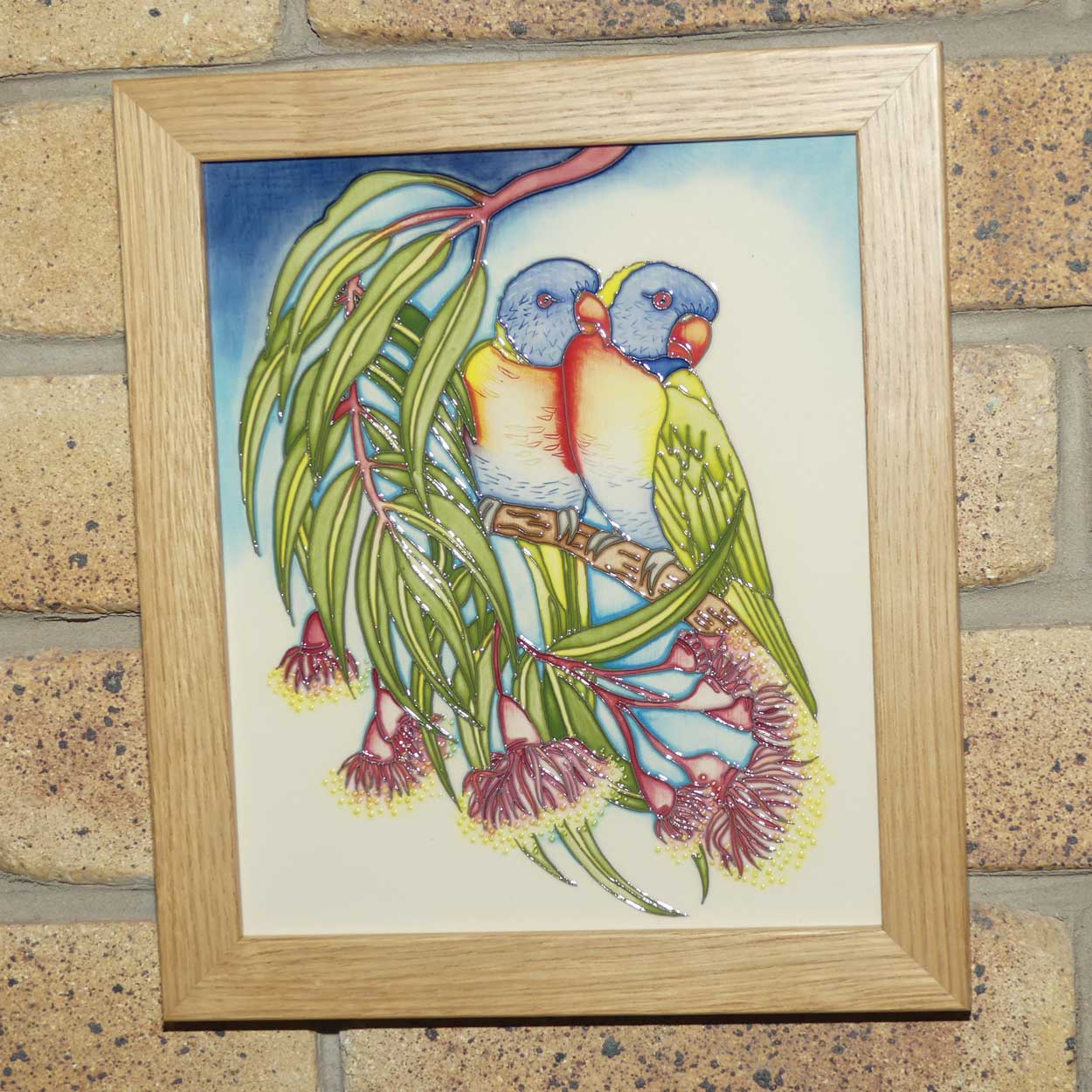 Moorcroft Rainbow Lorikeets Plaque | LE 4/25