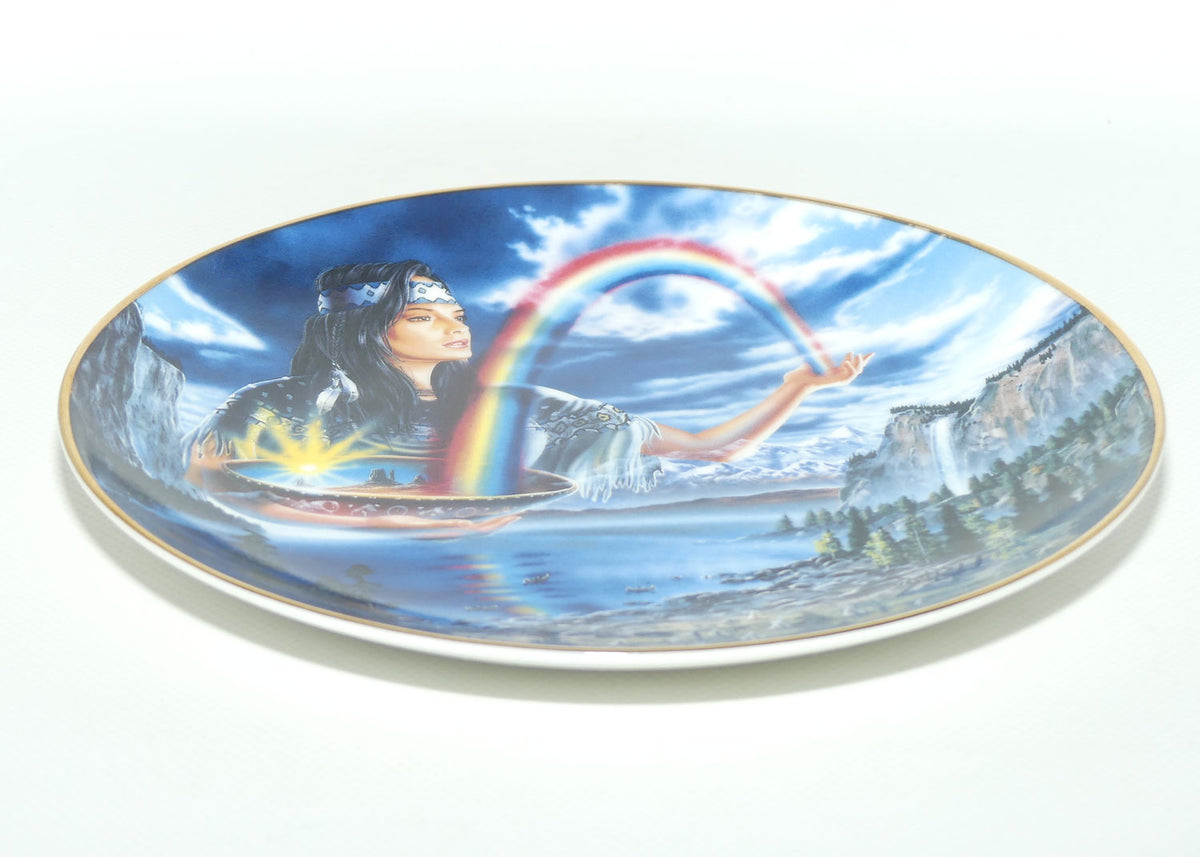 Royal Doulton Native American Indian plate by David Penfound | Rainbow Maiden