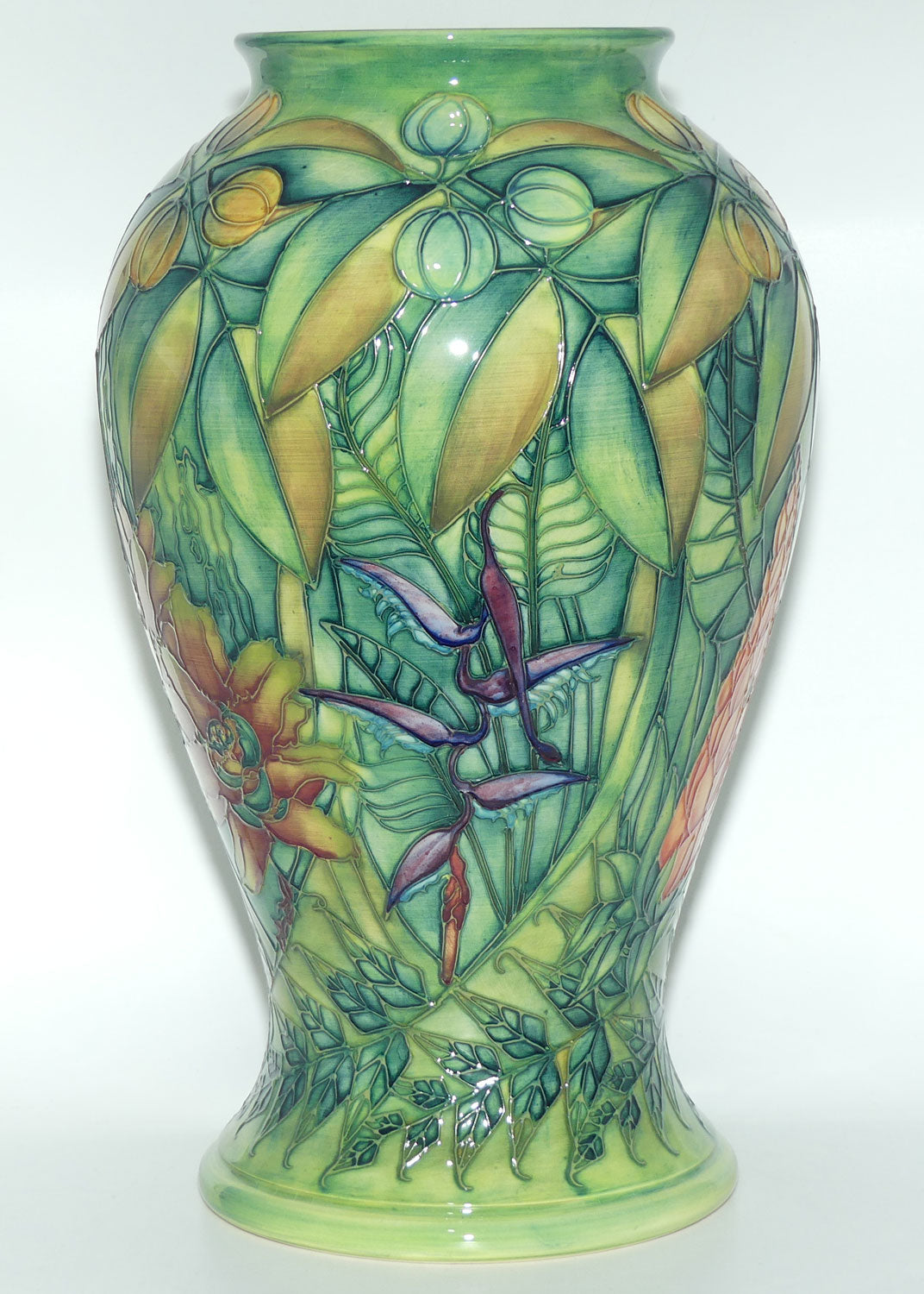 Moorcroft Rain Forest 95/16 vase | LE 85/150 | Cert