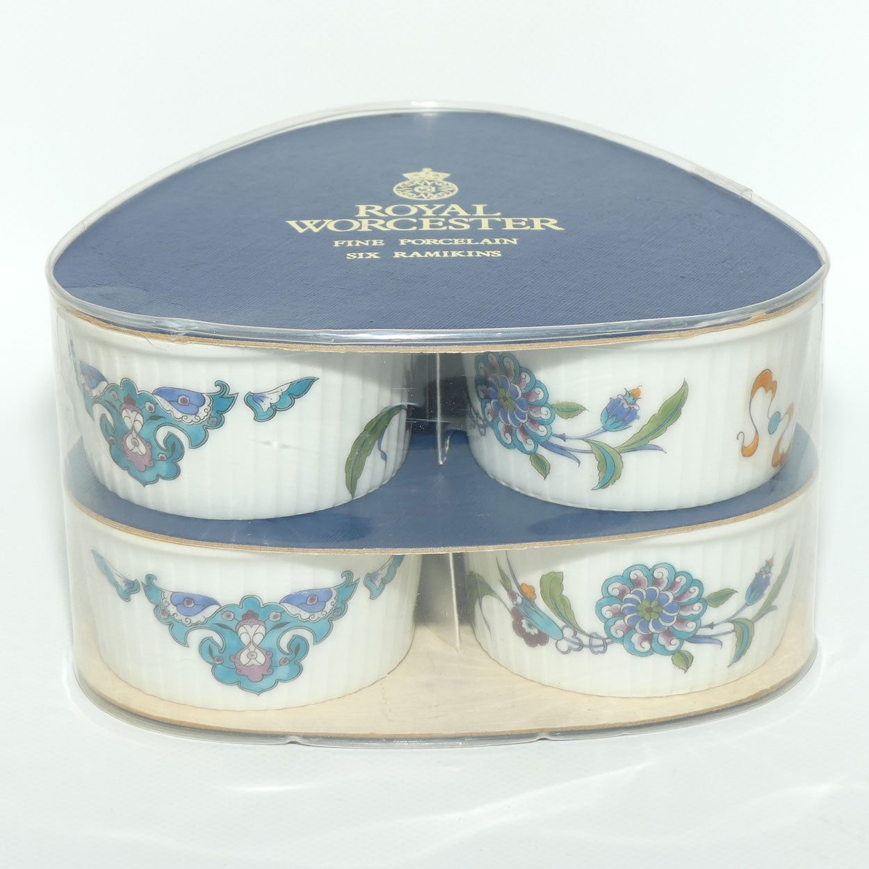 Royal Worcester set of 6 Floral ramekins