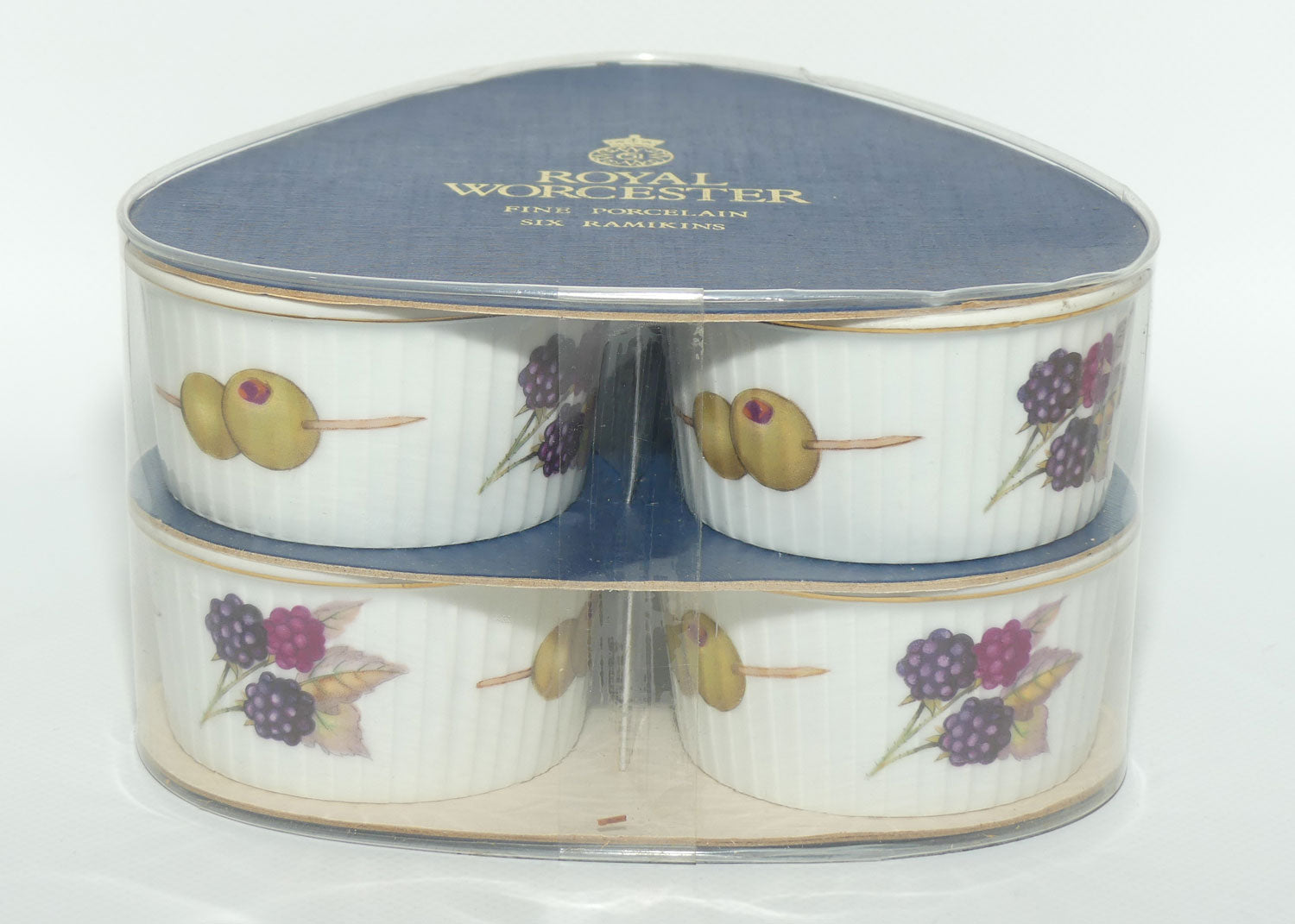 Royal Worcester set of 6 Fruit ramekins | Evesham pattern | original packaging