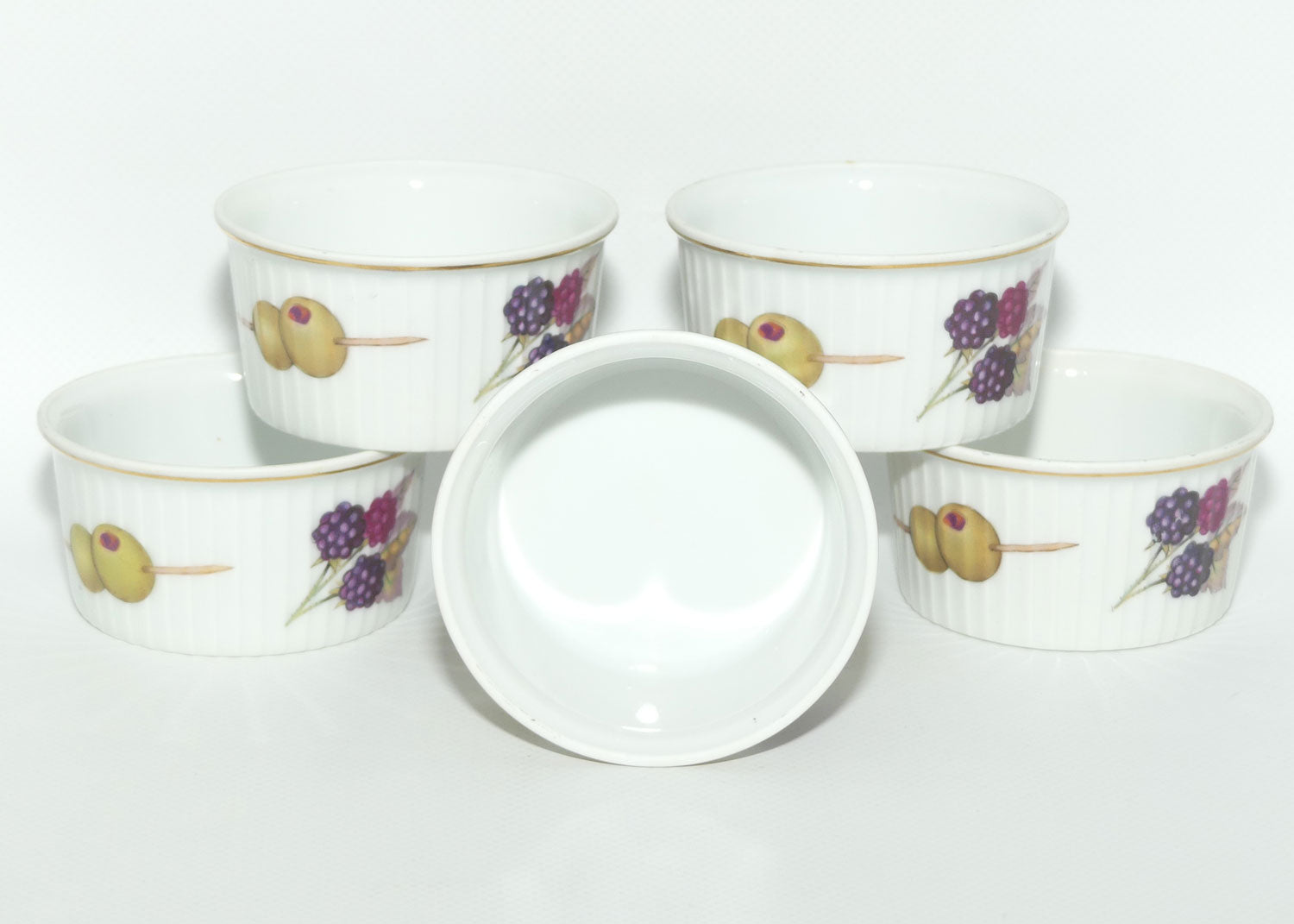 Royal Worcester set of 6 Fruit ramekins | Evesham pattern | original packaging