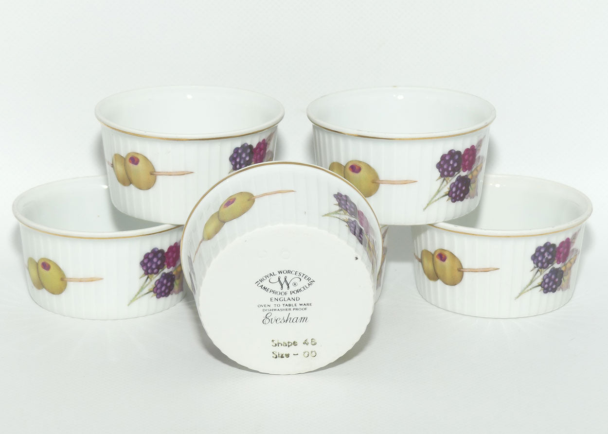 Royal Worcester set of 6 Fruit ramekins | Evesham pattern | original packaging