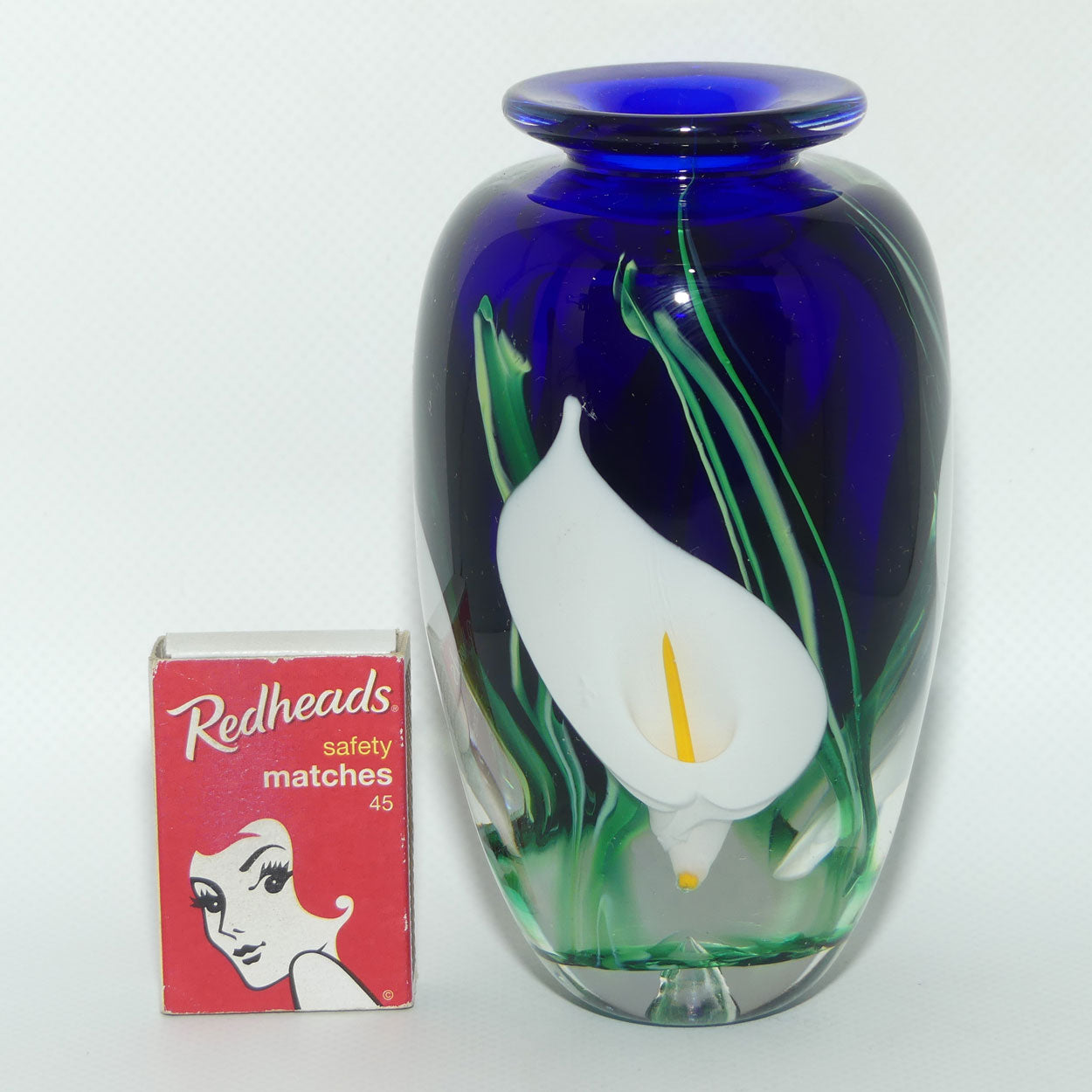 Peter Raos Art Glass New Zealand | Calla Lily vase