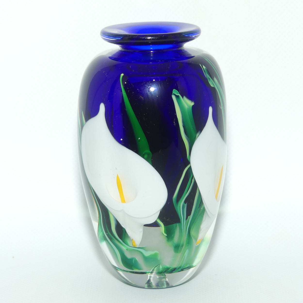 Peter Raos Art Glass New Zealand | Calla Lily vase