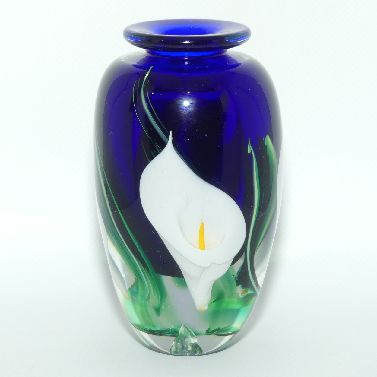 Peter Raos Art Glass New Zealand | Calla Lily vase