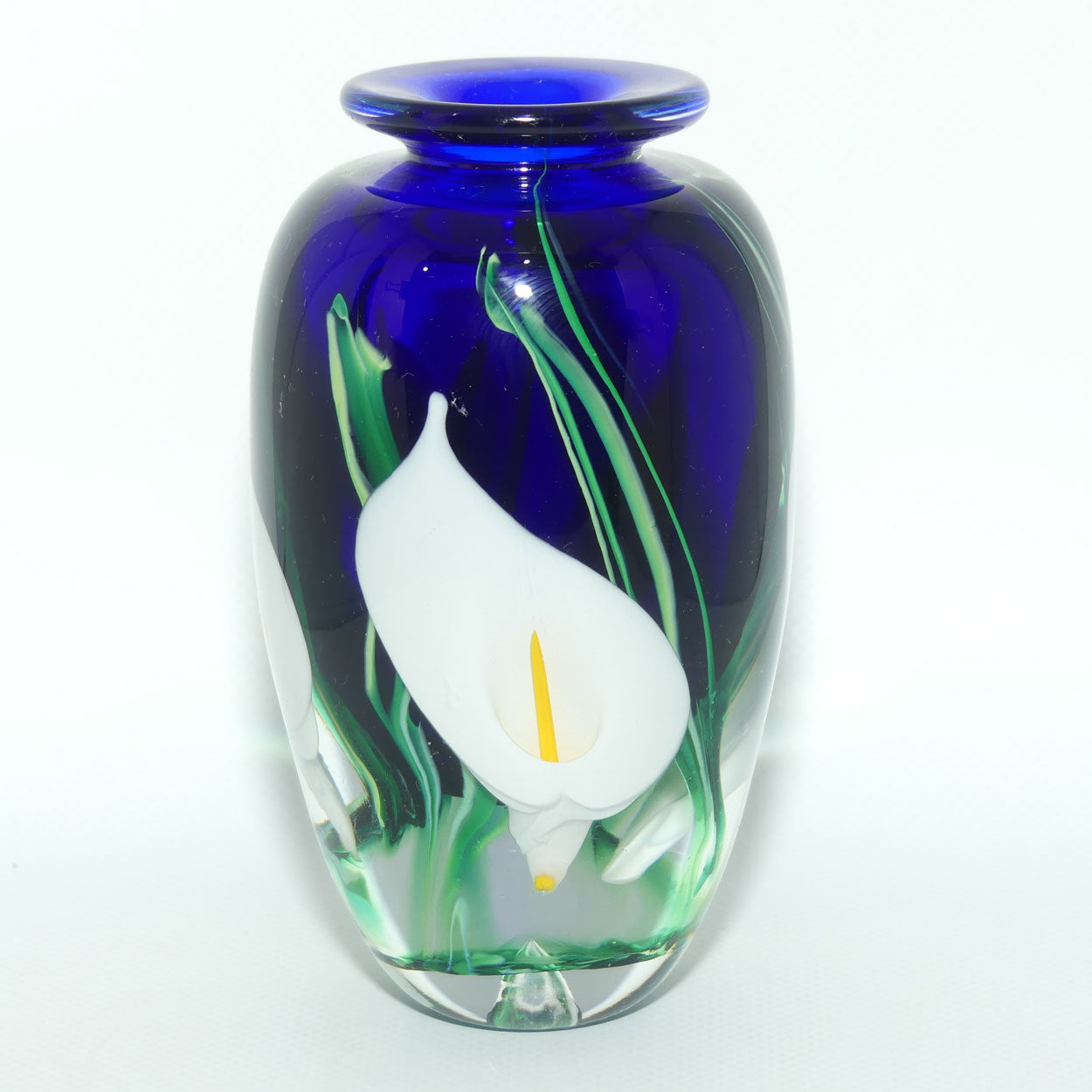 Peter Raos Art Glass New Zealand | Calla Lily vase