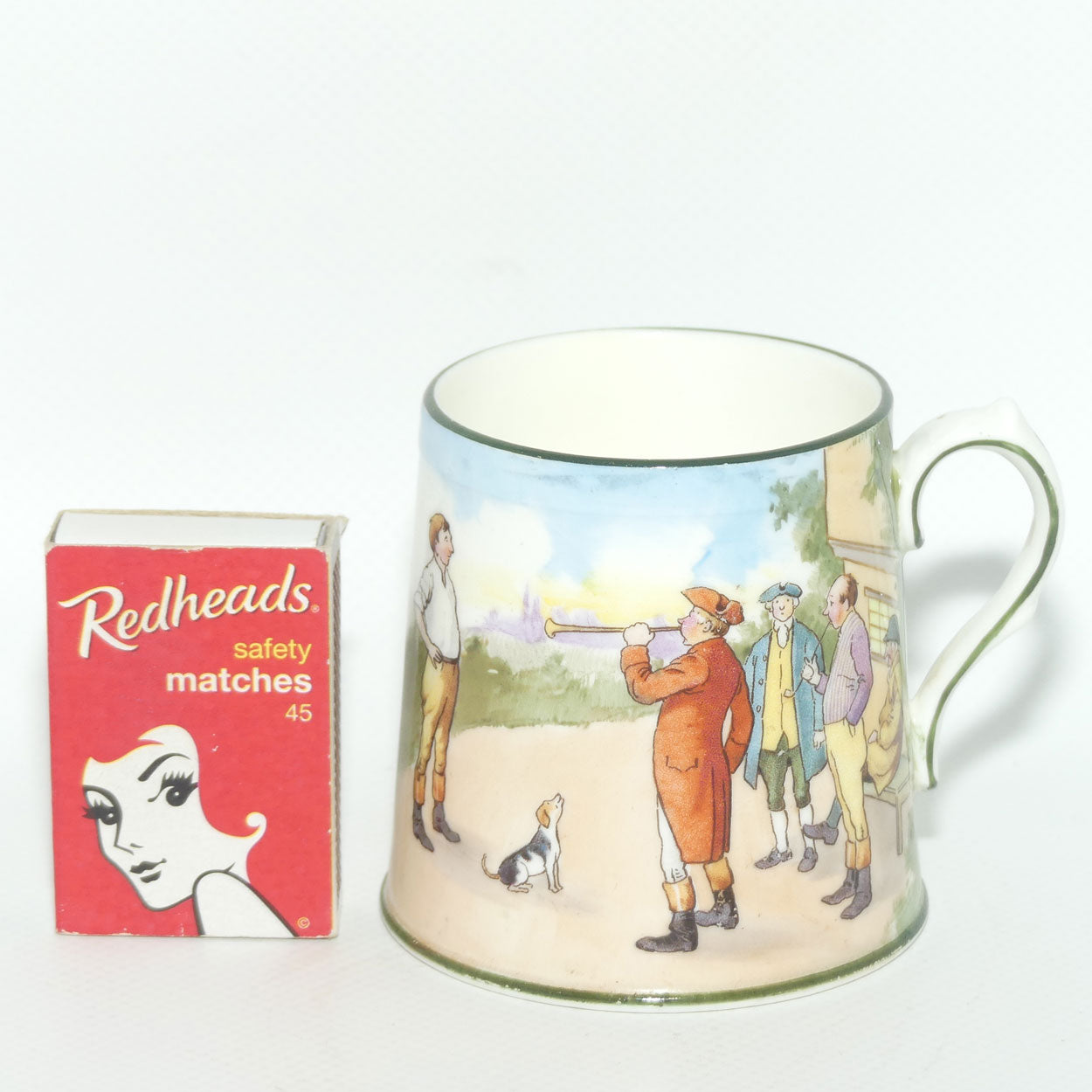 Royal Doulton Coaching Days small Rex mug | rare Blue Sky variation