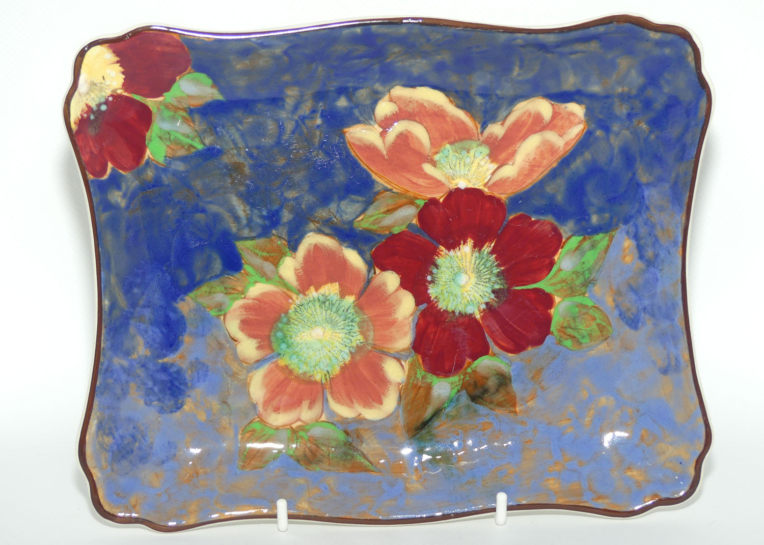 Royal Doulton Roses G Wild Rose rectangular tray D6227