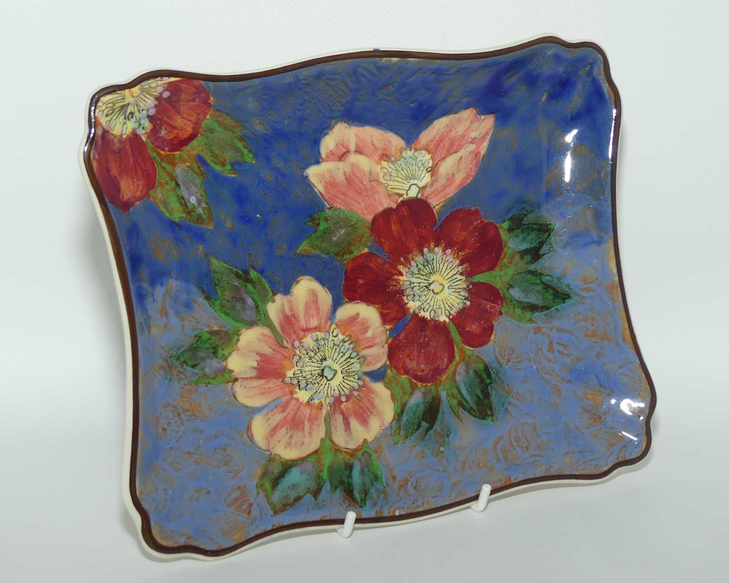 Royal Doulton Roses G pattern | Wild Rose D6227 rectangular tray | #2