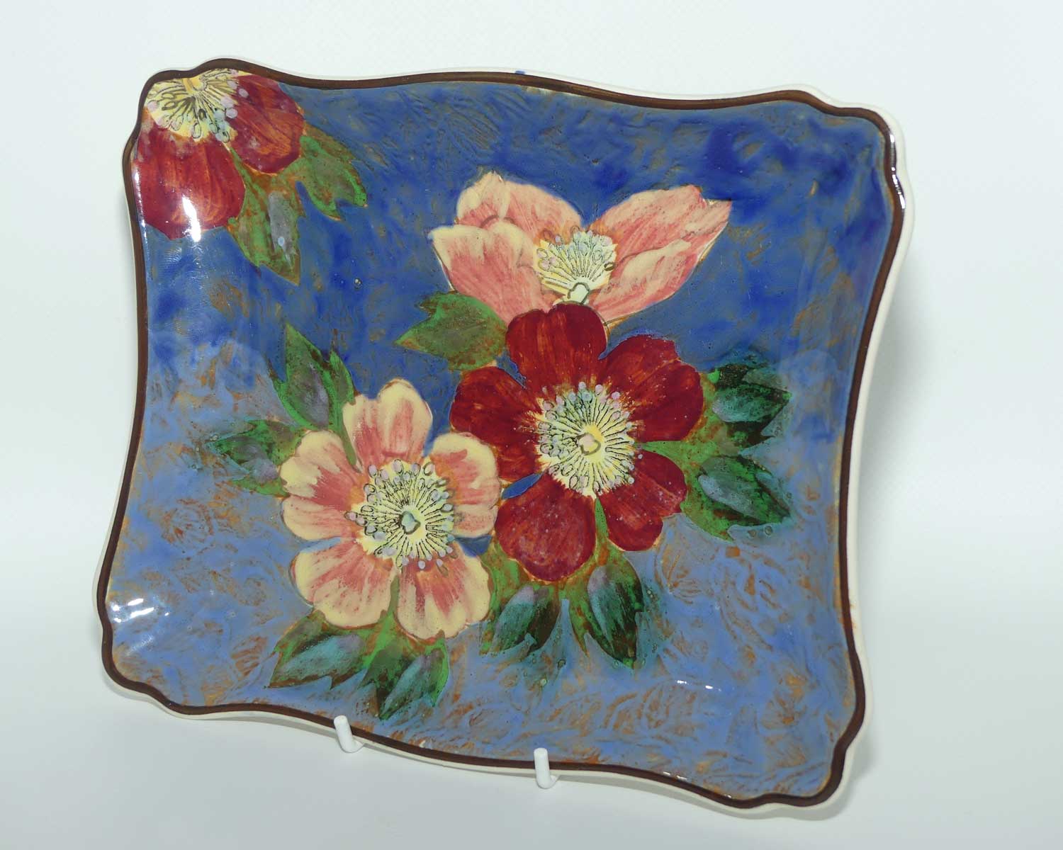 Royal Doulton Roses G pattern | Wild Rose D6227 rectangular tray | #2