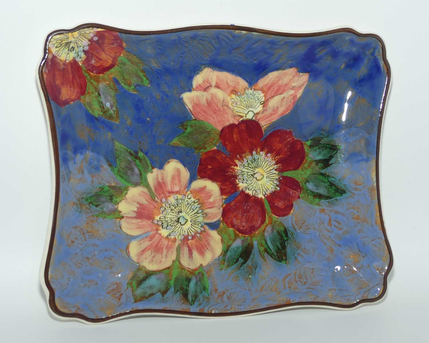 Royal Doulton Roses G pattern | Wild Rose D6227 rectangular tray | #2