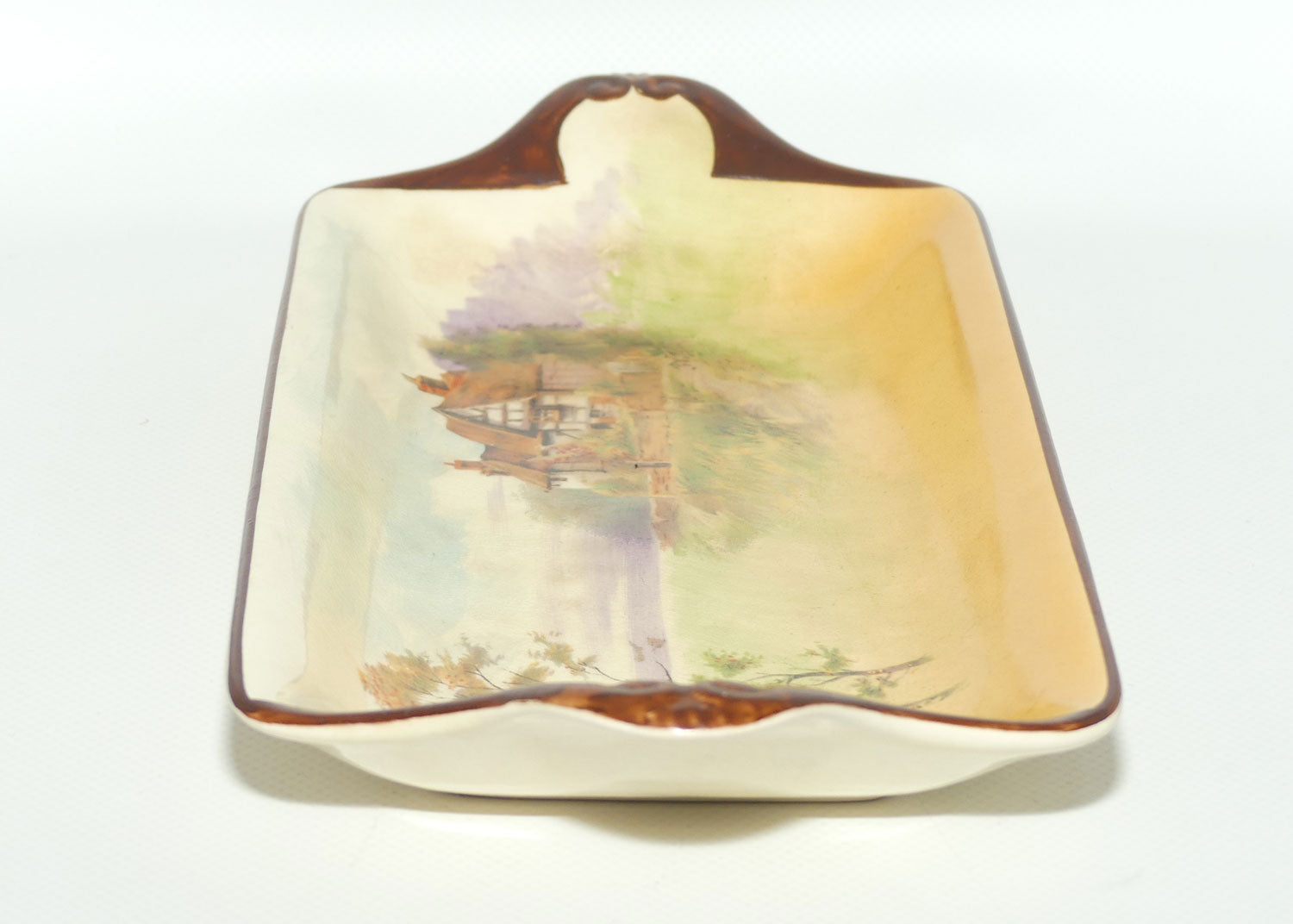 Royal Doulton English Cottages York shape sandwich tray D4987 | Scene 6