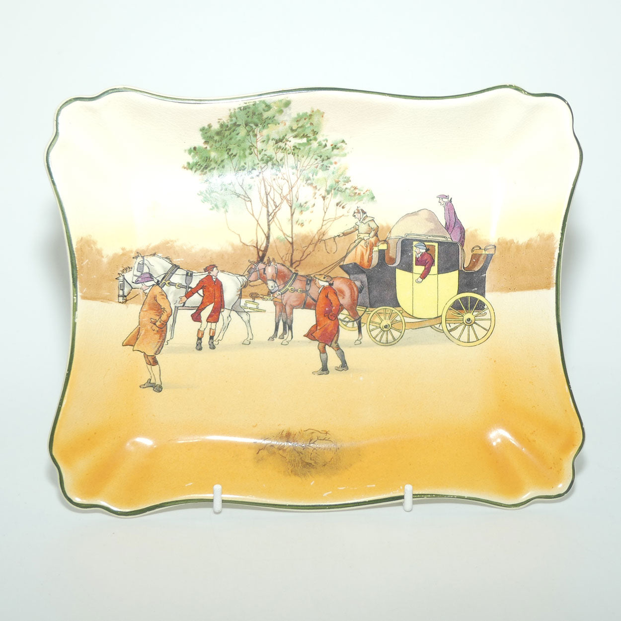 Royal Doulton Coaching Days rectangular tray | Shape 7979 | Scene 11