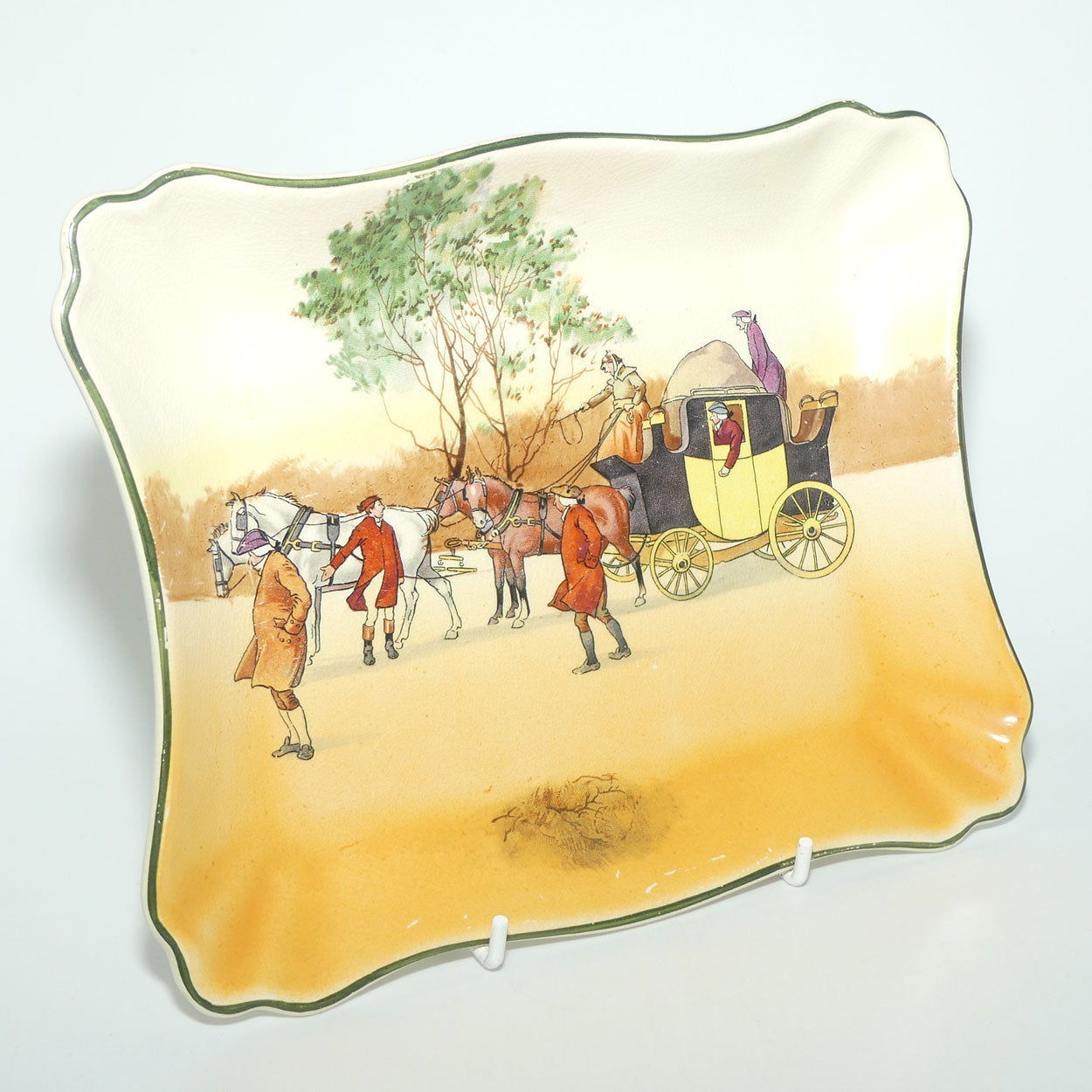 Royal Doulton Coaching Days rectangular tray | Shape 7979 | Scene 11