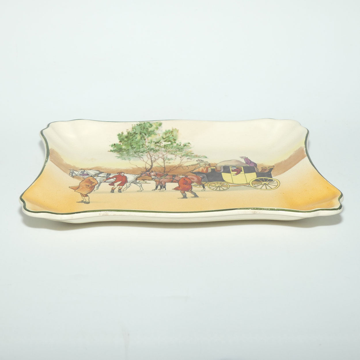 Royal Doulton Coaching Days rectangular tray | Shape 7979 | Scene 11