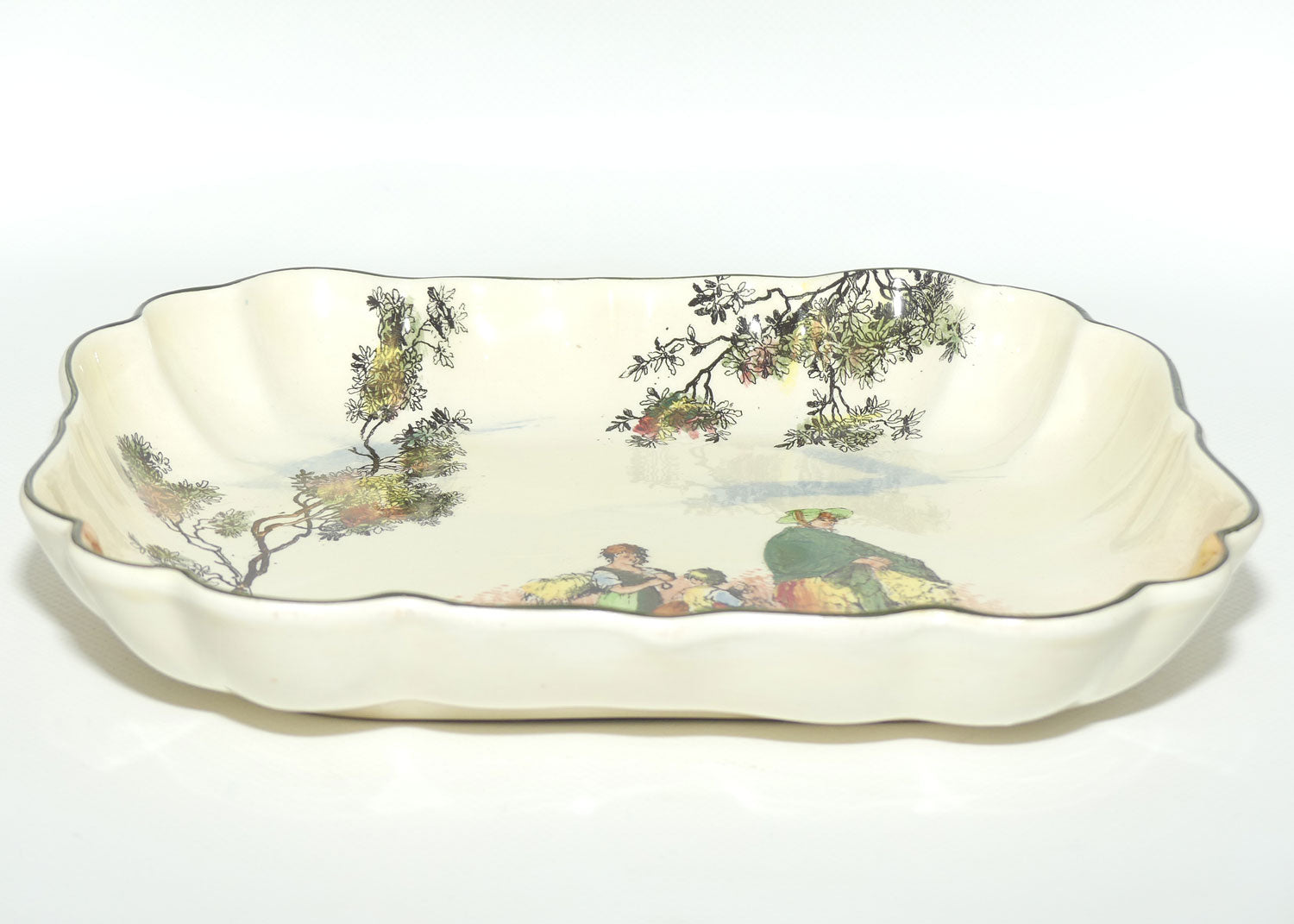Royal Doulton Gleaners and Gypsies rectangular bowl D6123