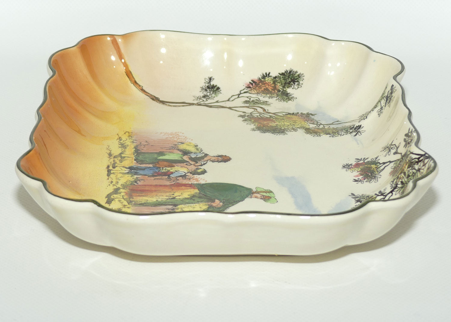 Royal Doulton Gleaners and Gypsies rectangular bowl D6123