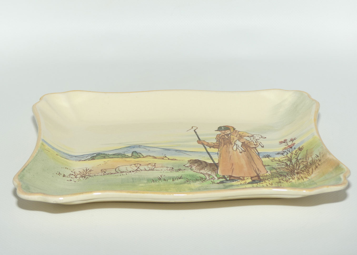 Royal Doulton Cotswold Shepherd rectangular tray D5561 | #1