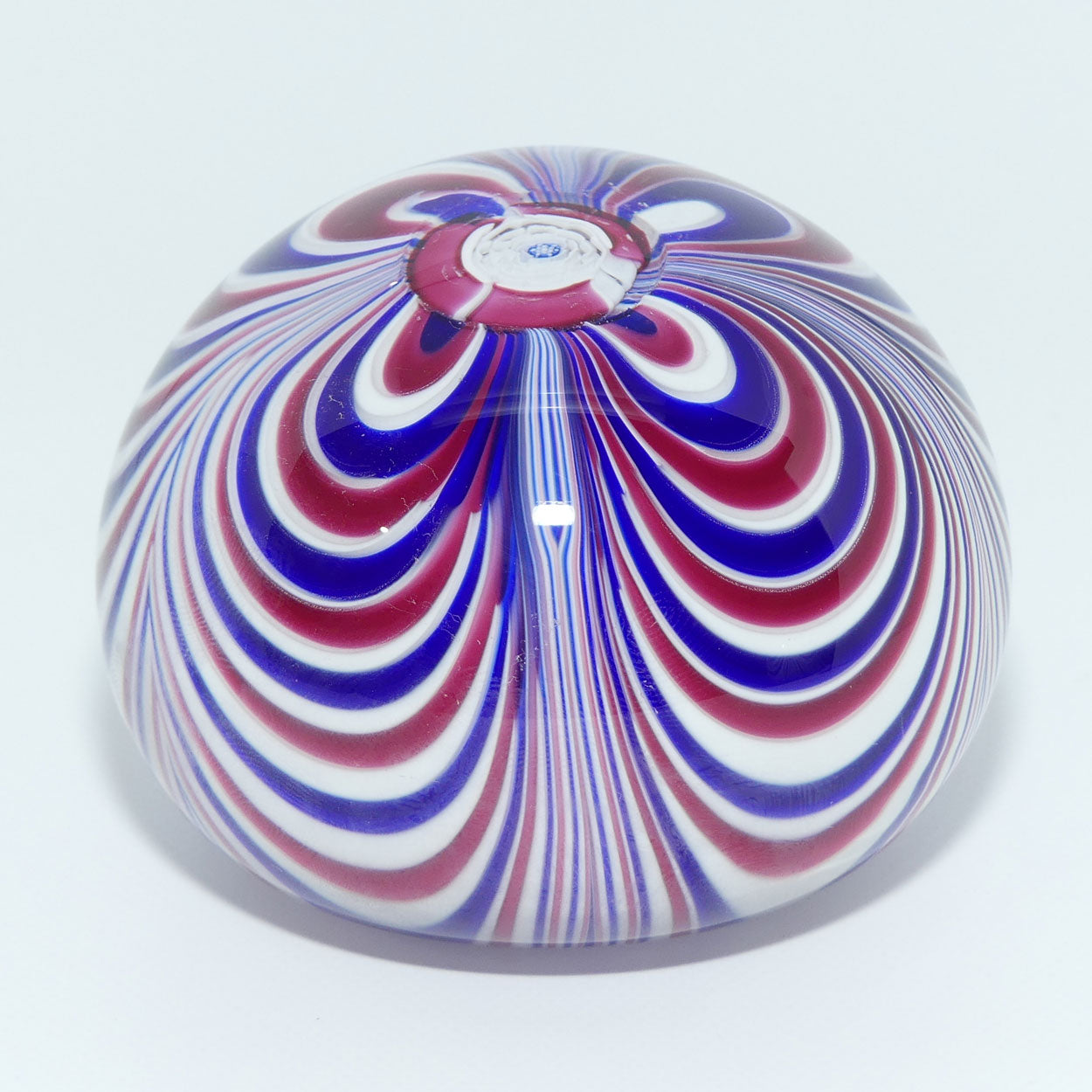 John Deacons Scotland Red White and Blue Marbrie paperweight #1