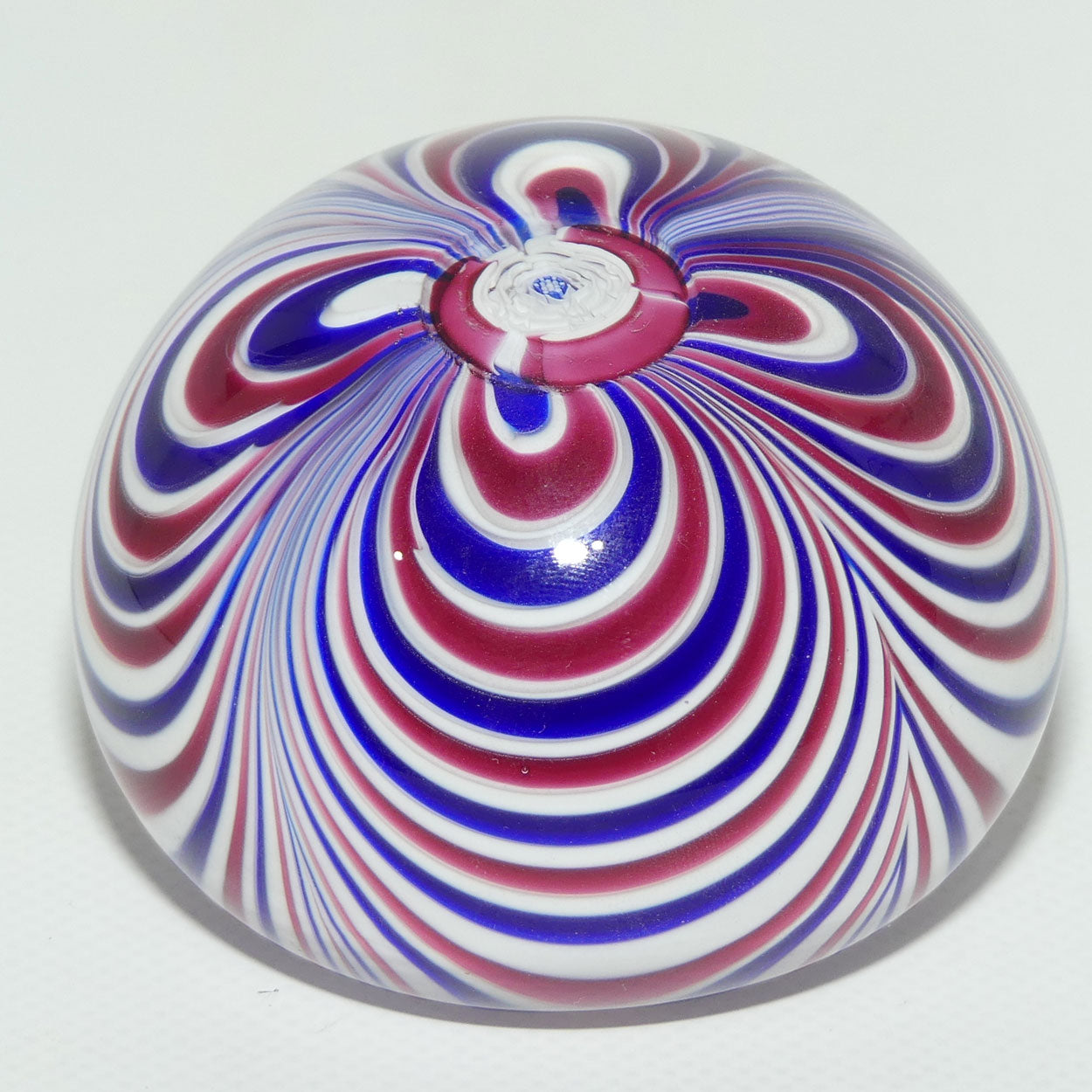 John Deacons Scotland Red White and Blue Marbrie paperweight #1