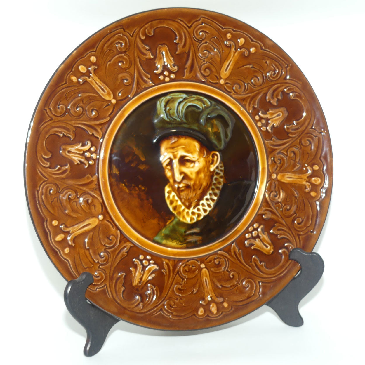 Royal Doulton Rembrandt ware large Holbein glaze wall charger