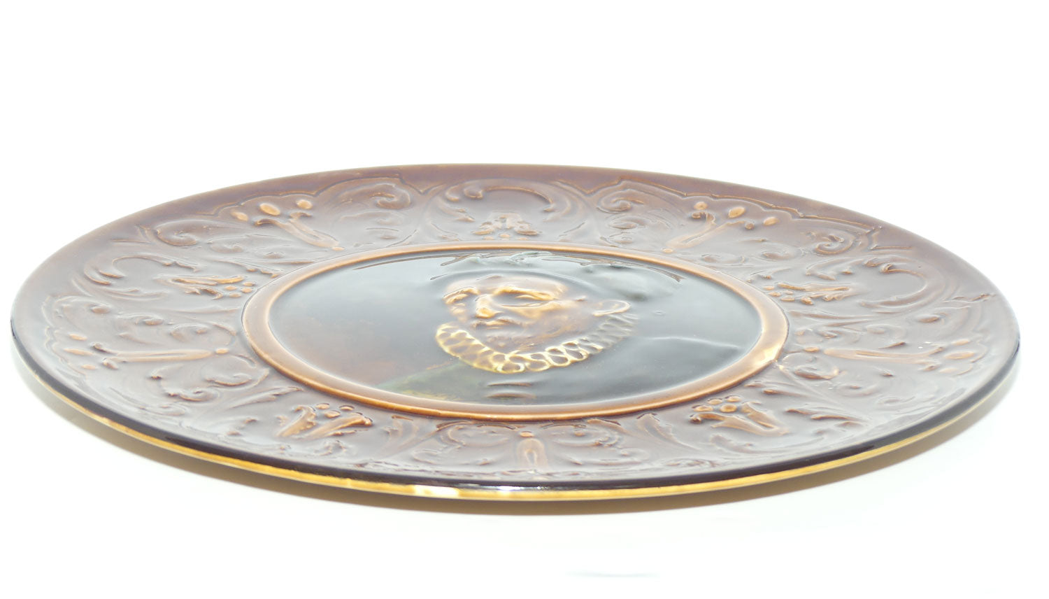 Royal Doulton Rembrandt ware large Holbein glaze wall charger