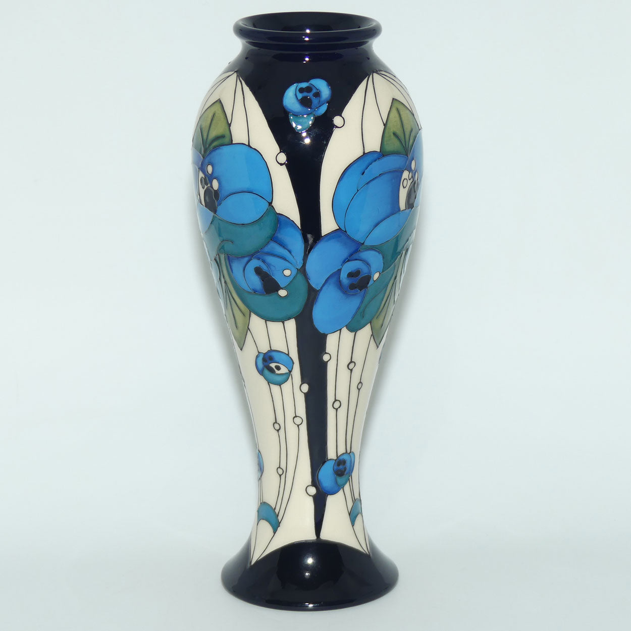 Moorcroft Rennie Rose | Blue 75/10 vase
