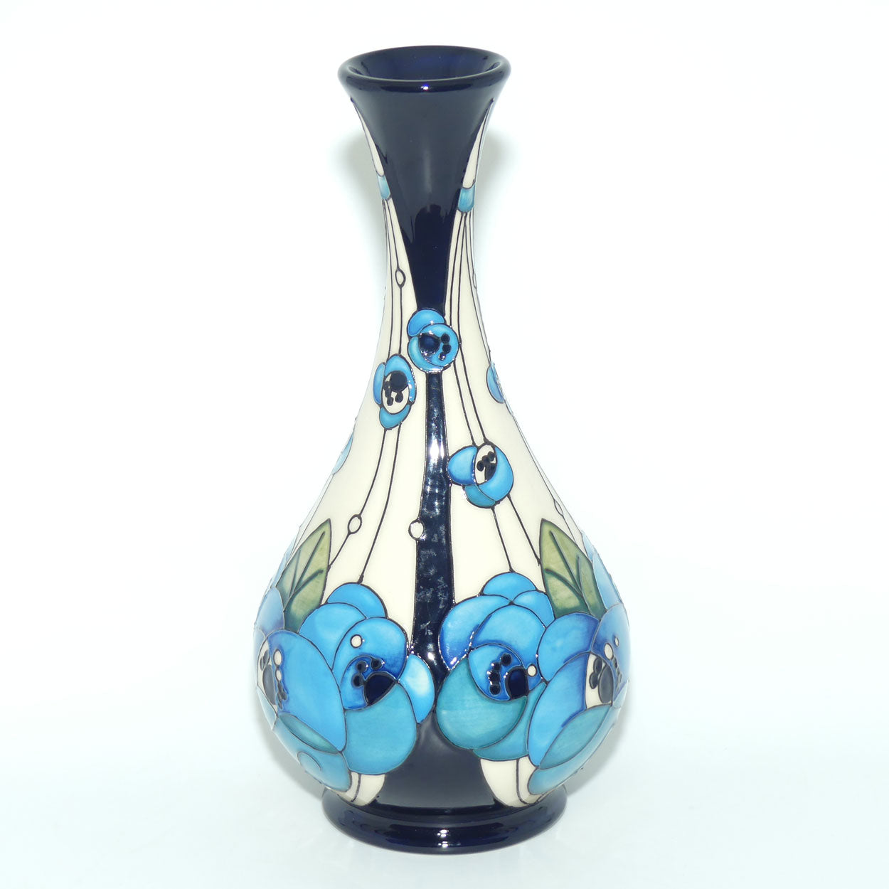 Moorcroft Rennie Rose Blue 80/9 vase