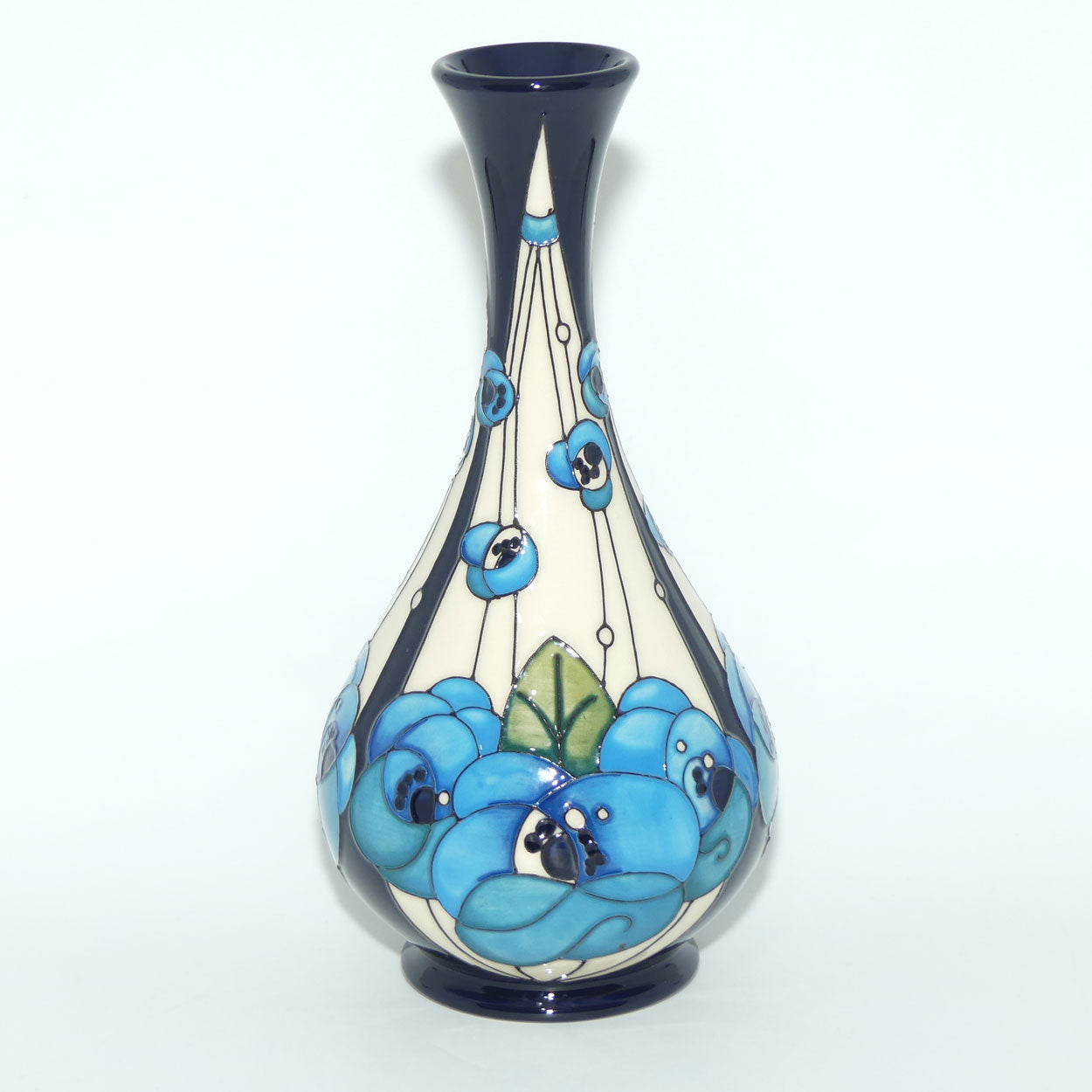 Moorcroft Rennie Rose Blue 80/9 vase