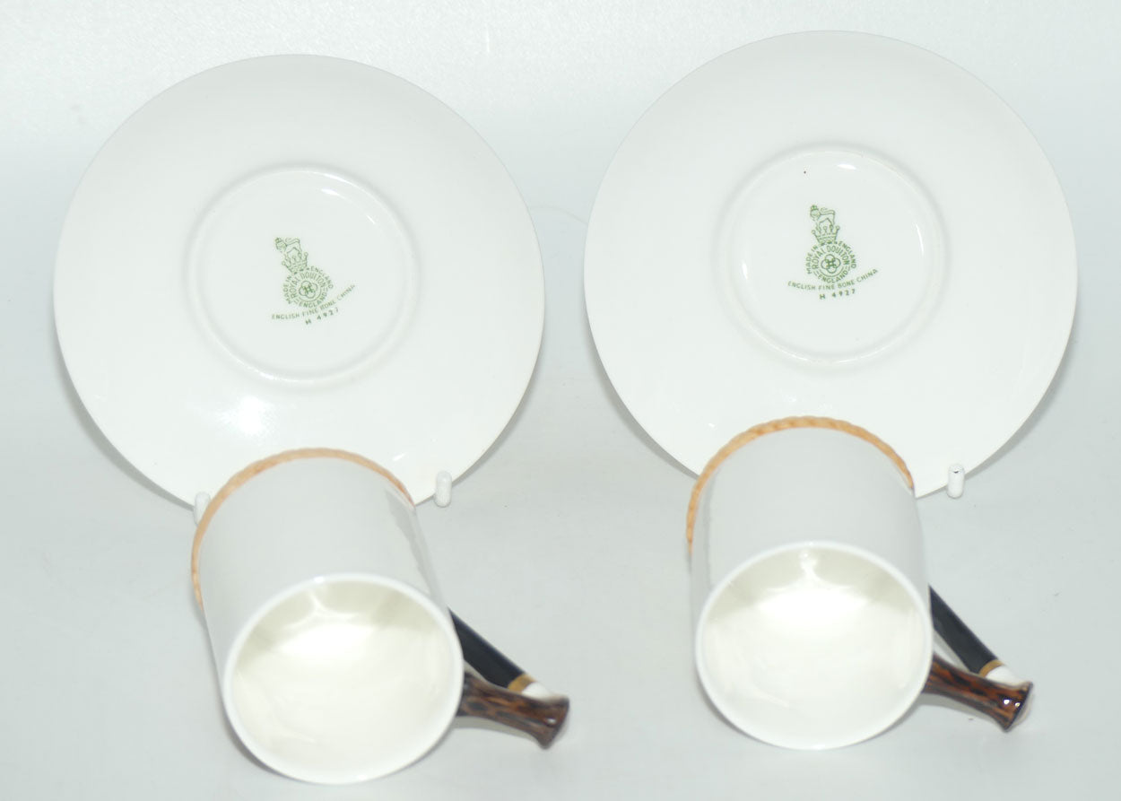 Royal Doulton Reynard the Fox set of 6 coffee demi tasses H4927 | #1