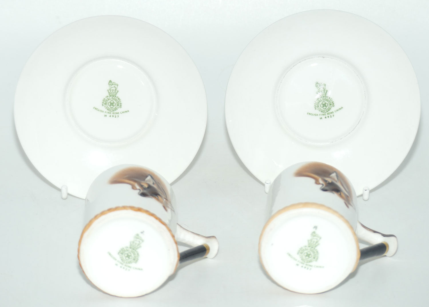 Royal Doulton Reynard the Fox set of 6 coffee demi tasses H4927 | #1