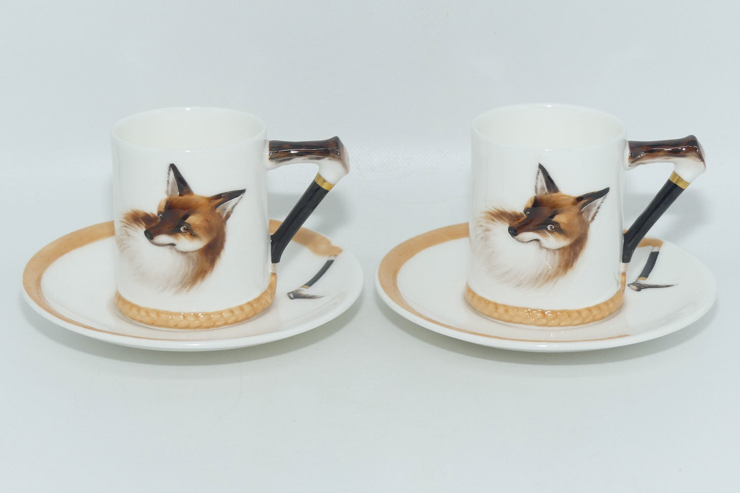 Royal Doulton Reynard the Fox set of 6 coffee demi tasses H4927