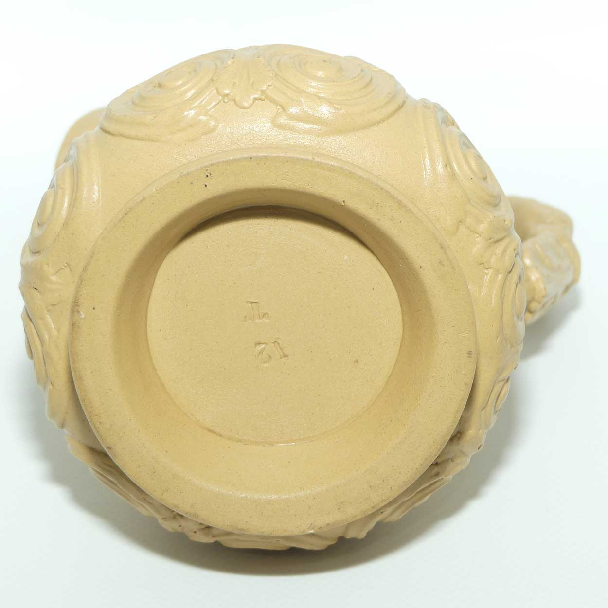 Antique William Ridgway English Drabware Bacchus & Pan Jug | c.1830